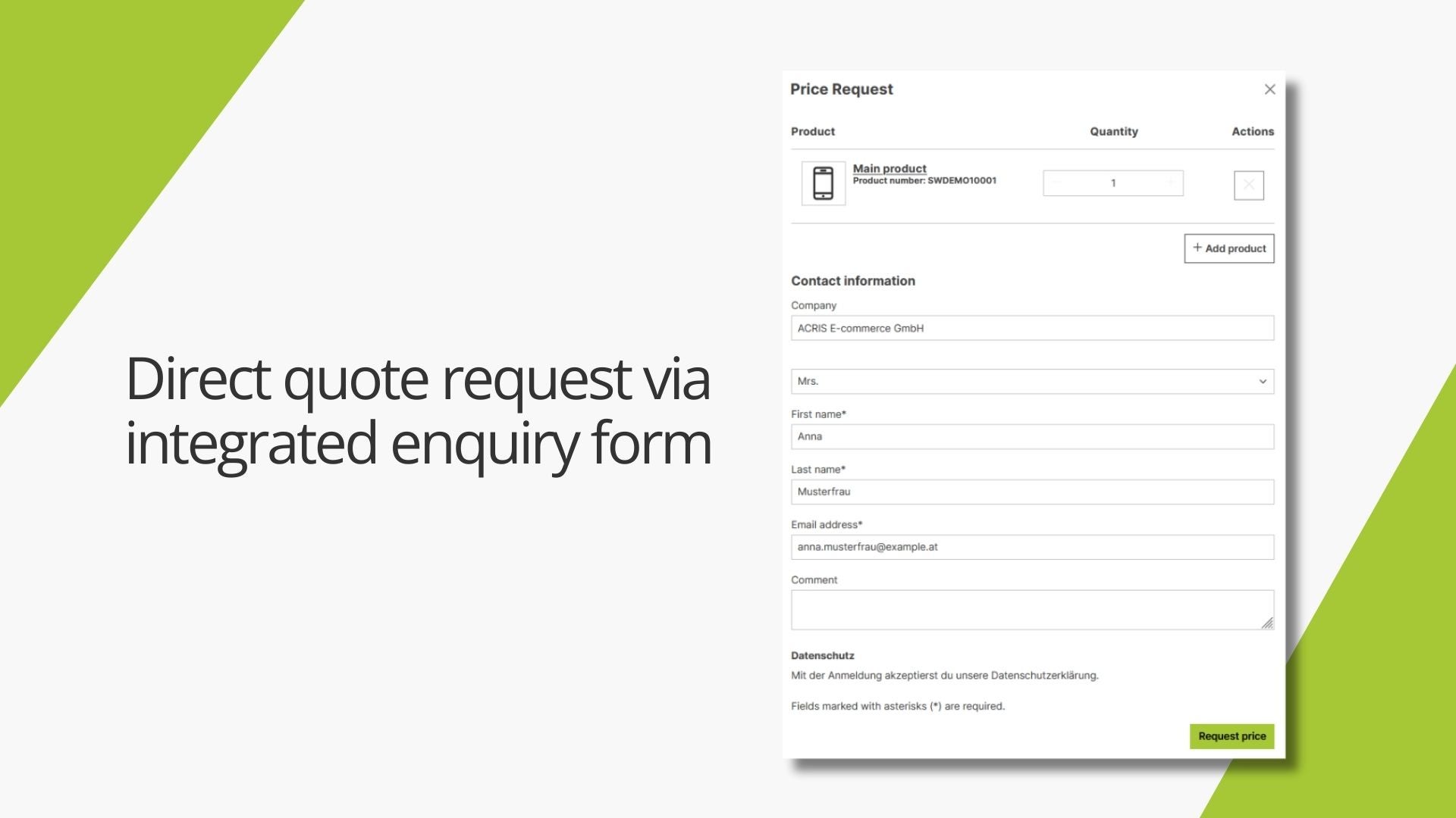 AcrisPriceOnRequestCS