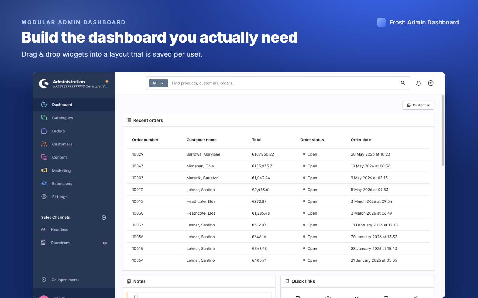 FroshAdminDashboard