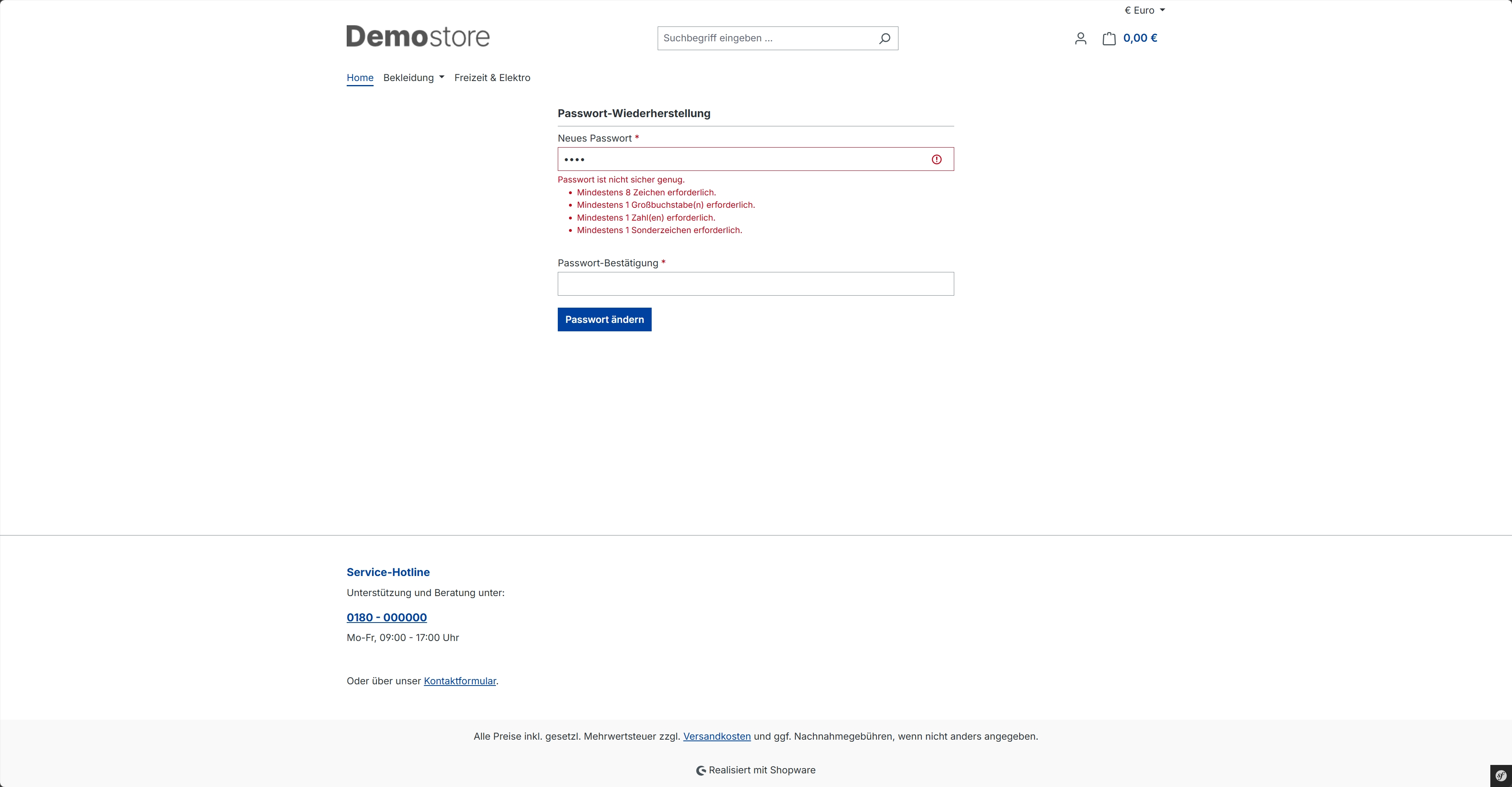 CompraPasswordValidatorSW6