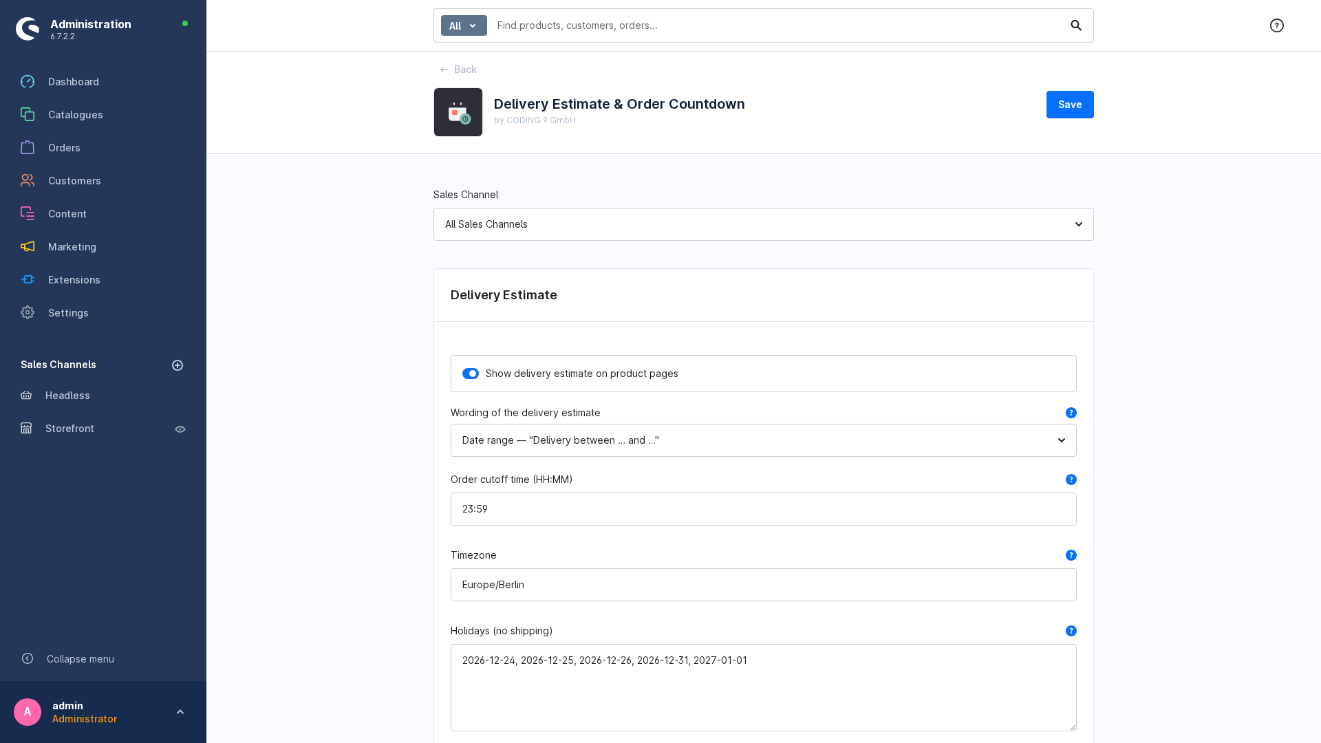 Coding9DeliveryEstimate
