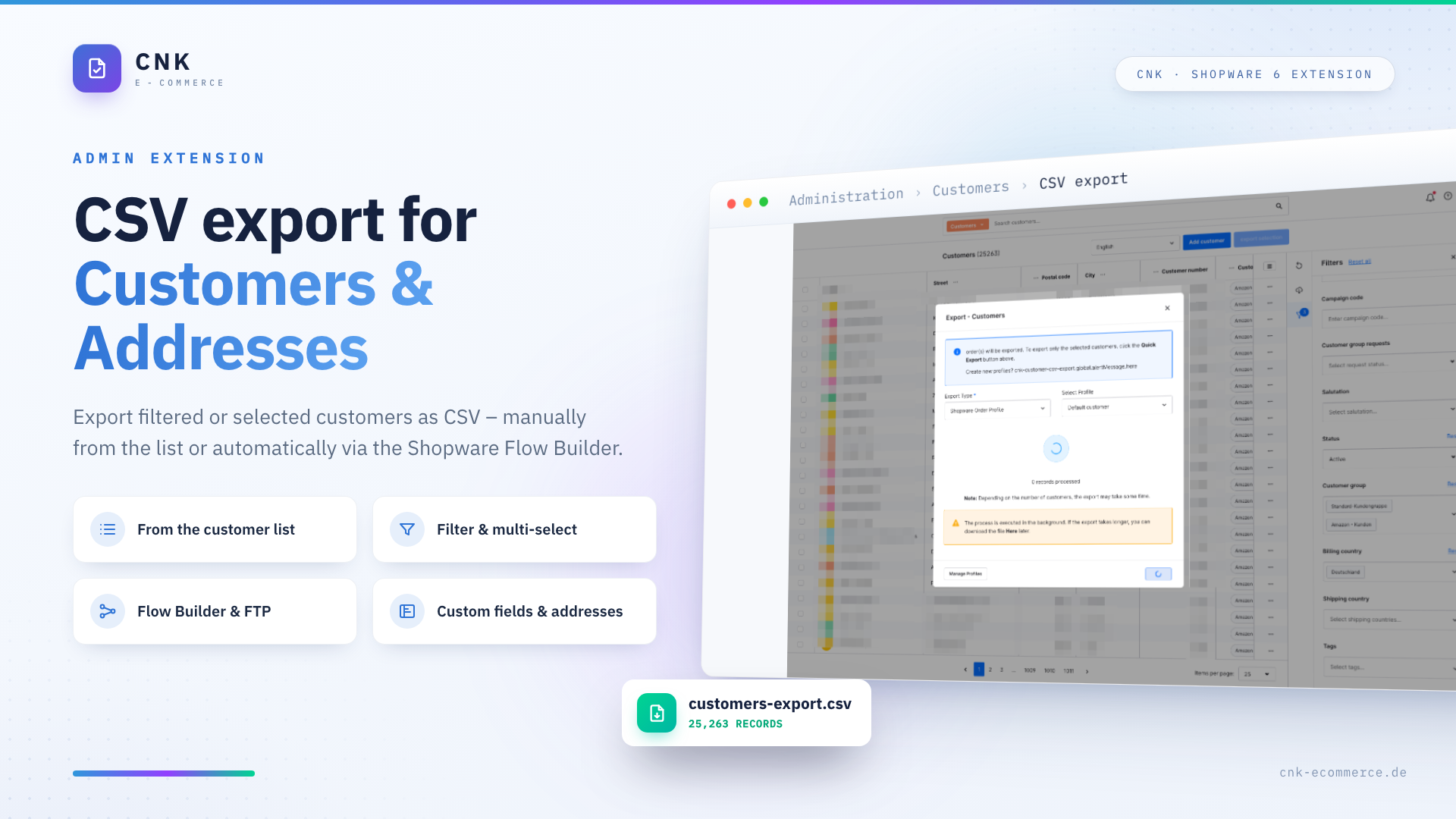 CnkPlatformCustomerCsvExport