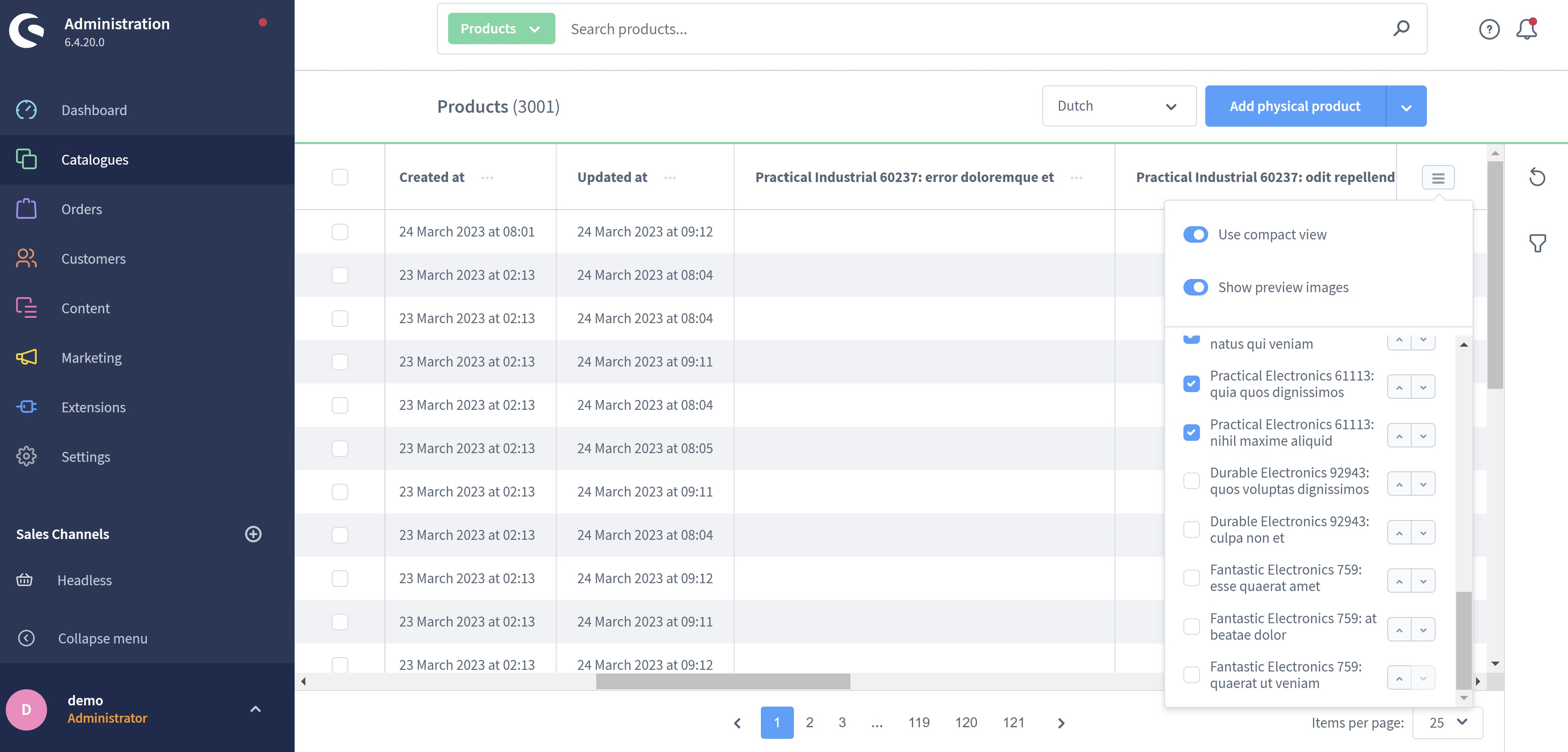 WebLa_AdminProductFilters