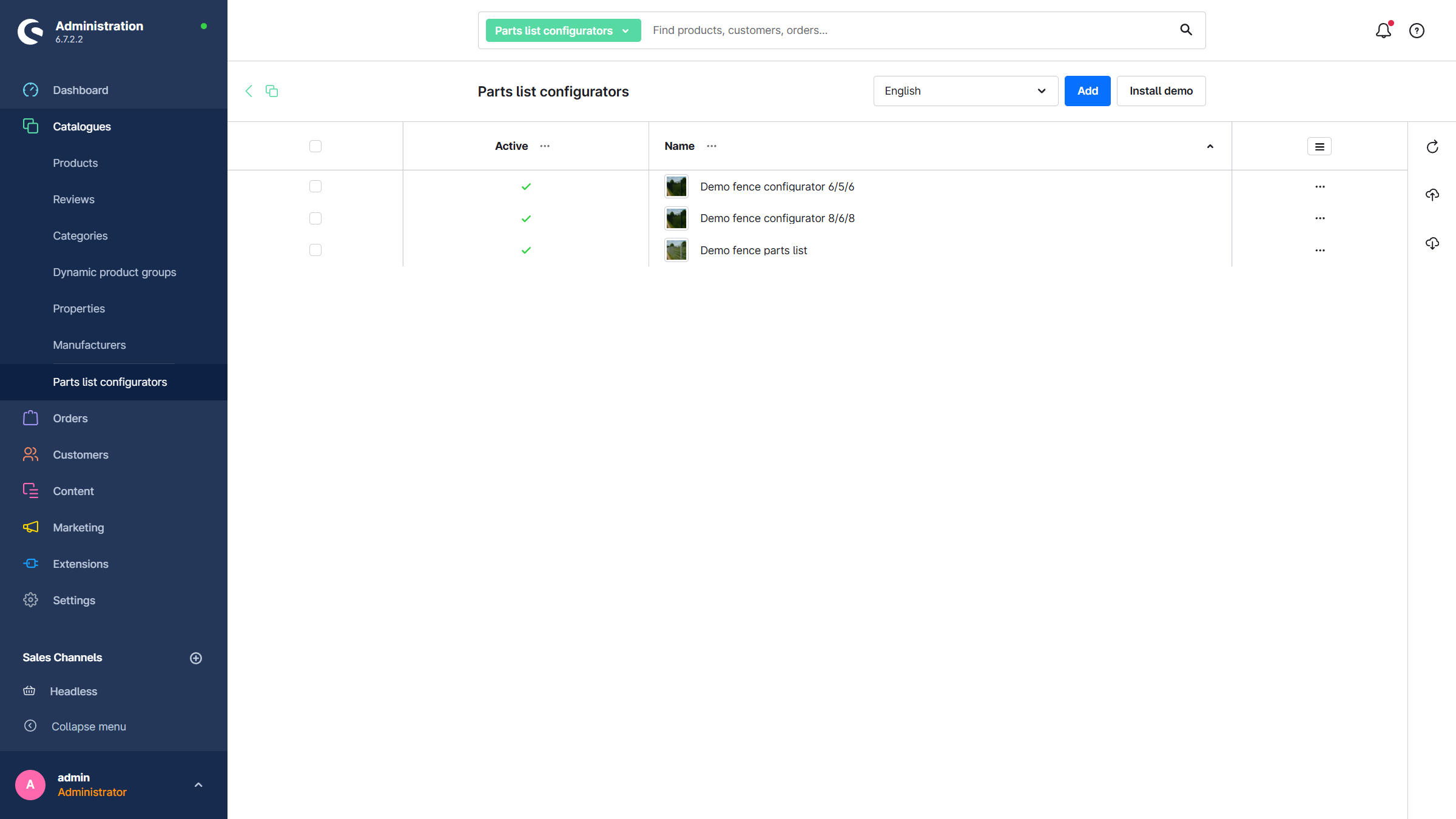 MoorlPartsListConfigurator