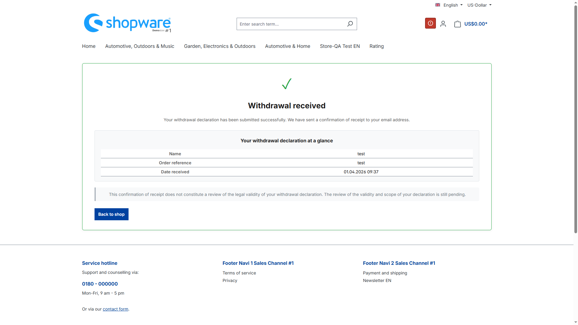 WeedesignWithdrawal