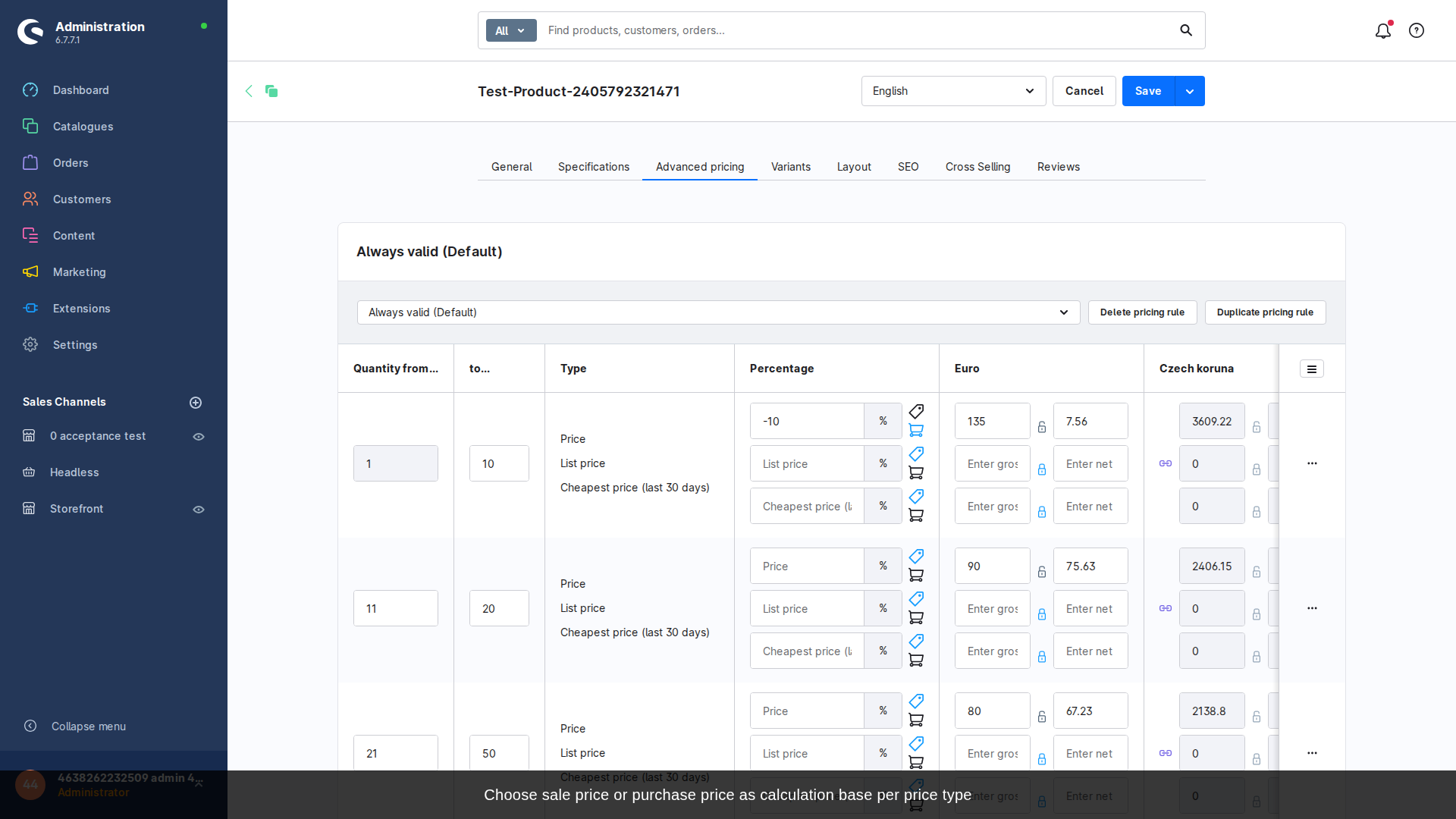 MomoPercentageBasedAdvancedPricing