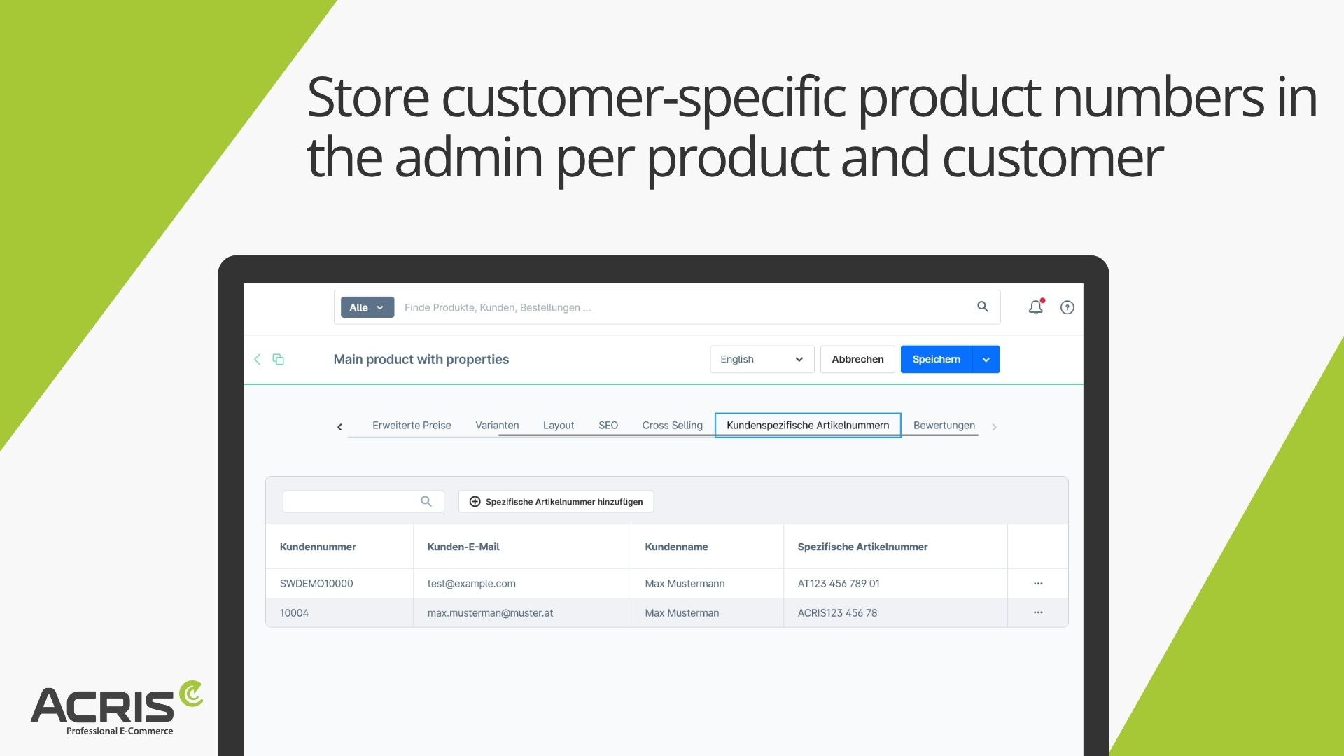 AcrisCustomerProductNumberCS