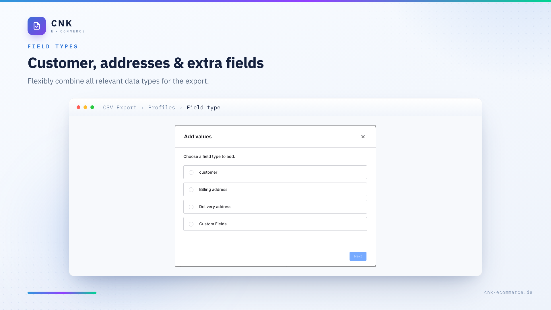 CnkPlatformCustomerCsvExport