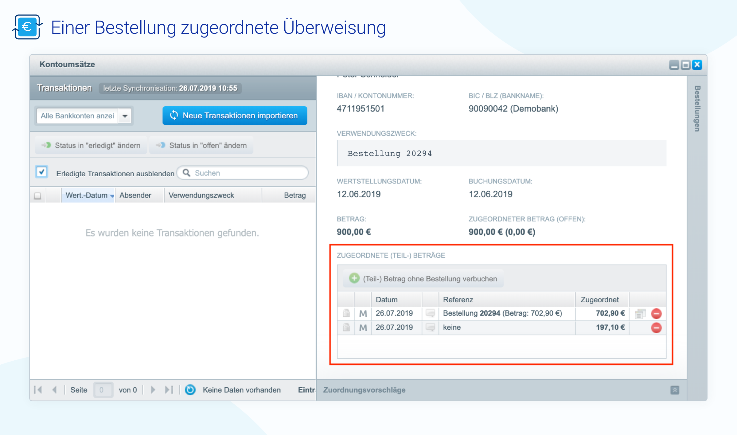 ViisonBankTransferMatching