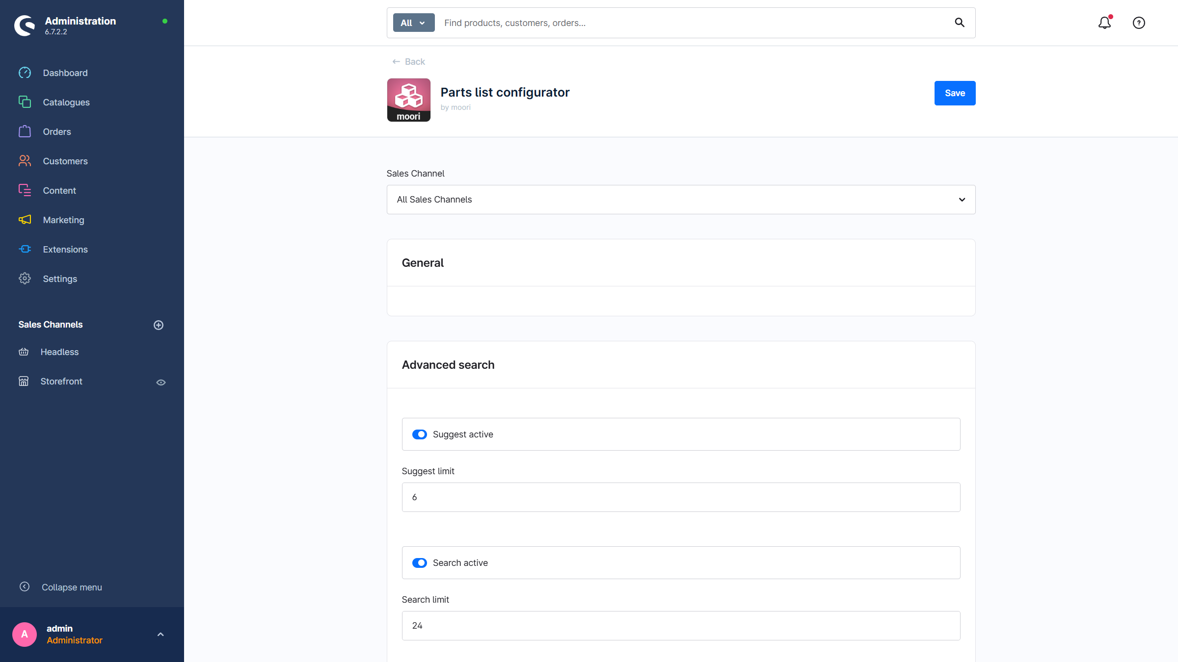 MoorlPartsListConfigurator