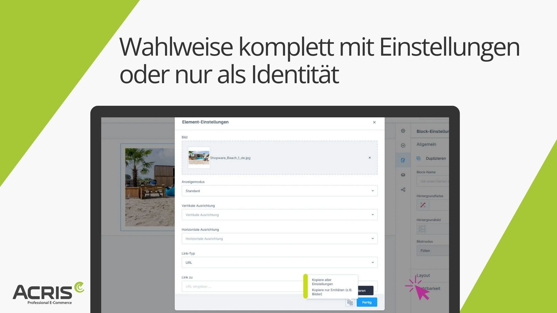 AcrisCmsConfigOverwriteCS