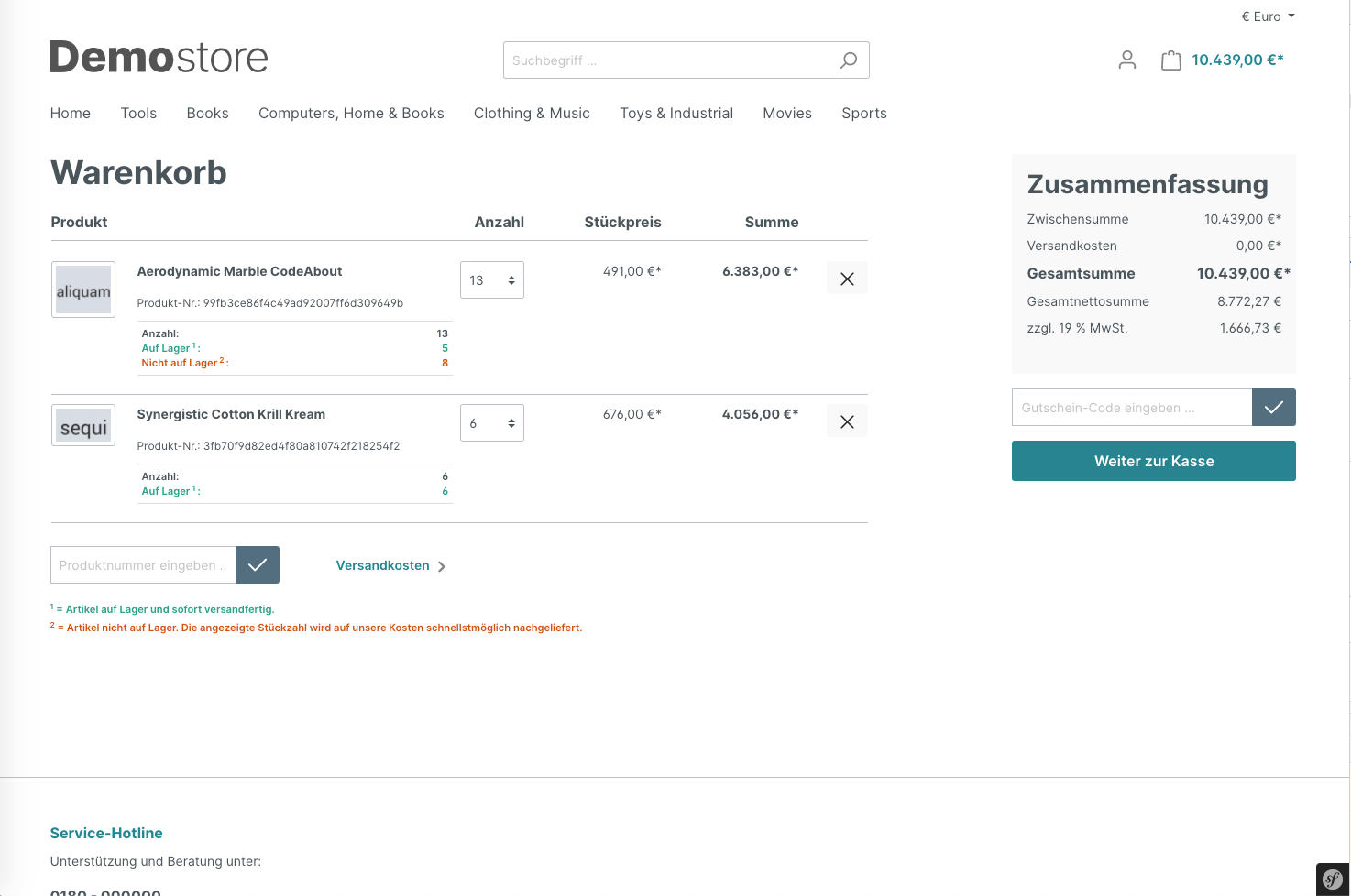 Alm6StockDisplay