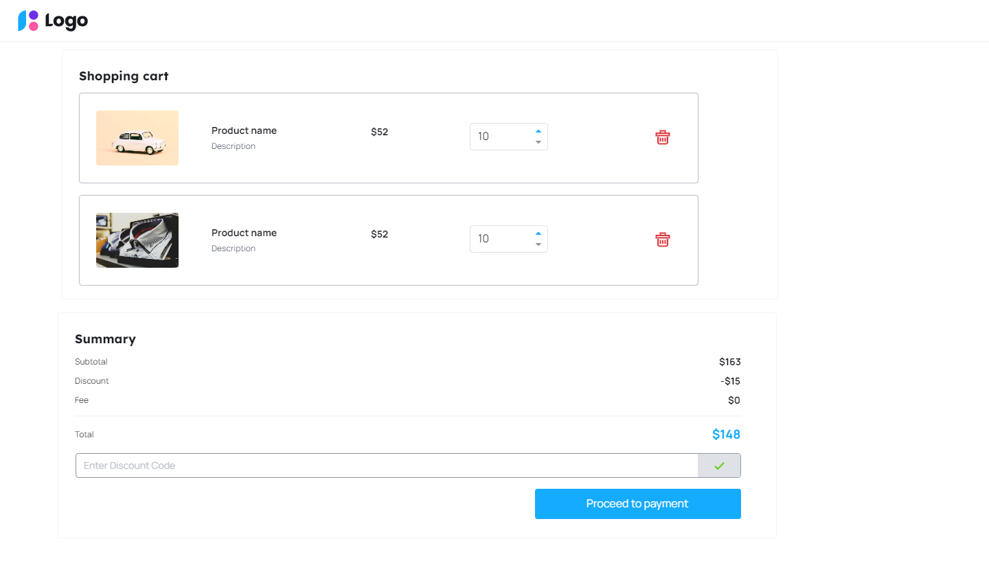 ICTECHCartPageStyling