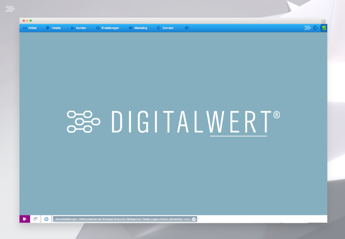 digi1Customizingshopwarebackend