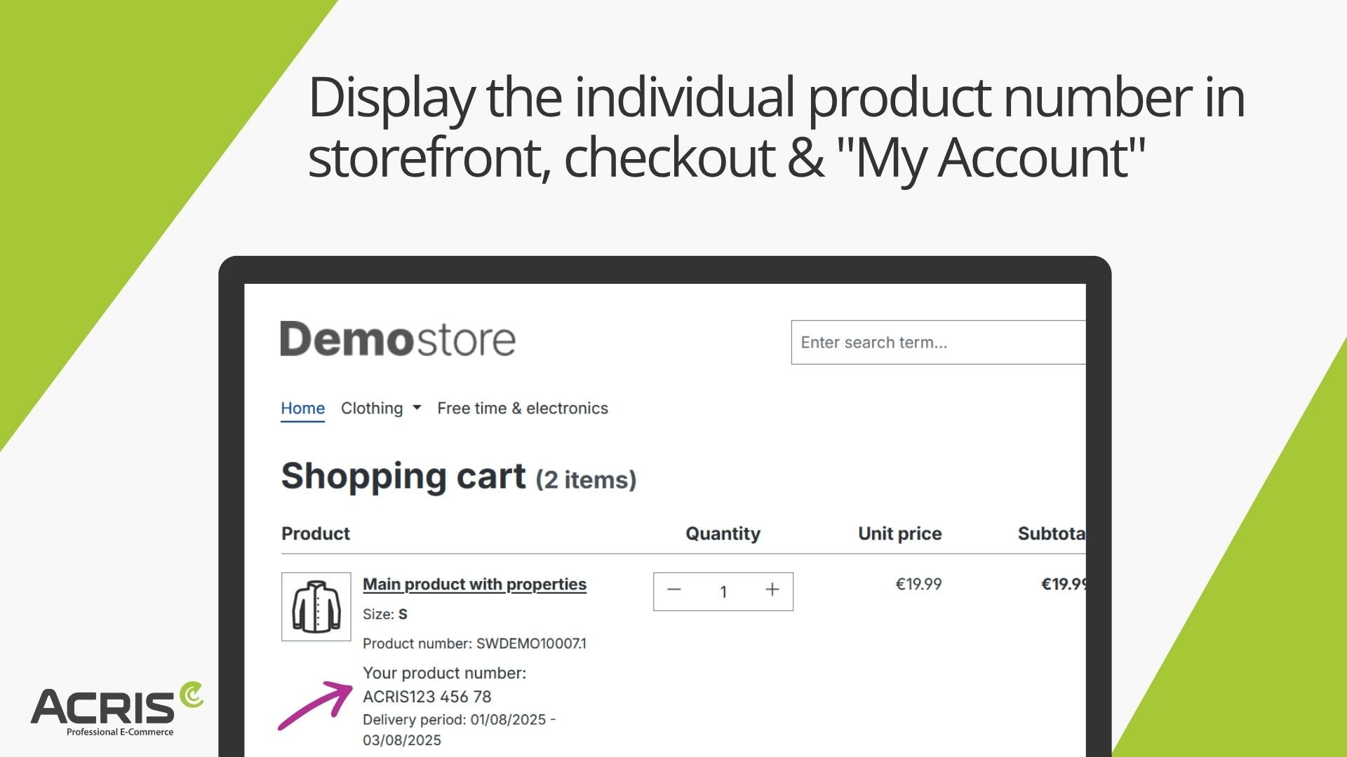 AcrisCustomerProductNumberCS
