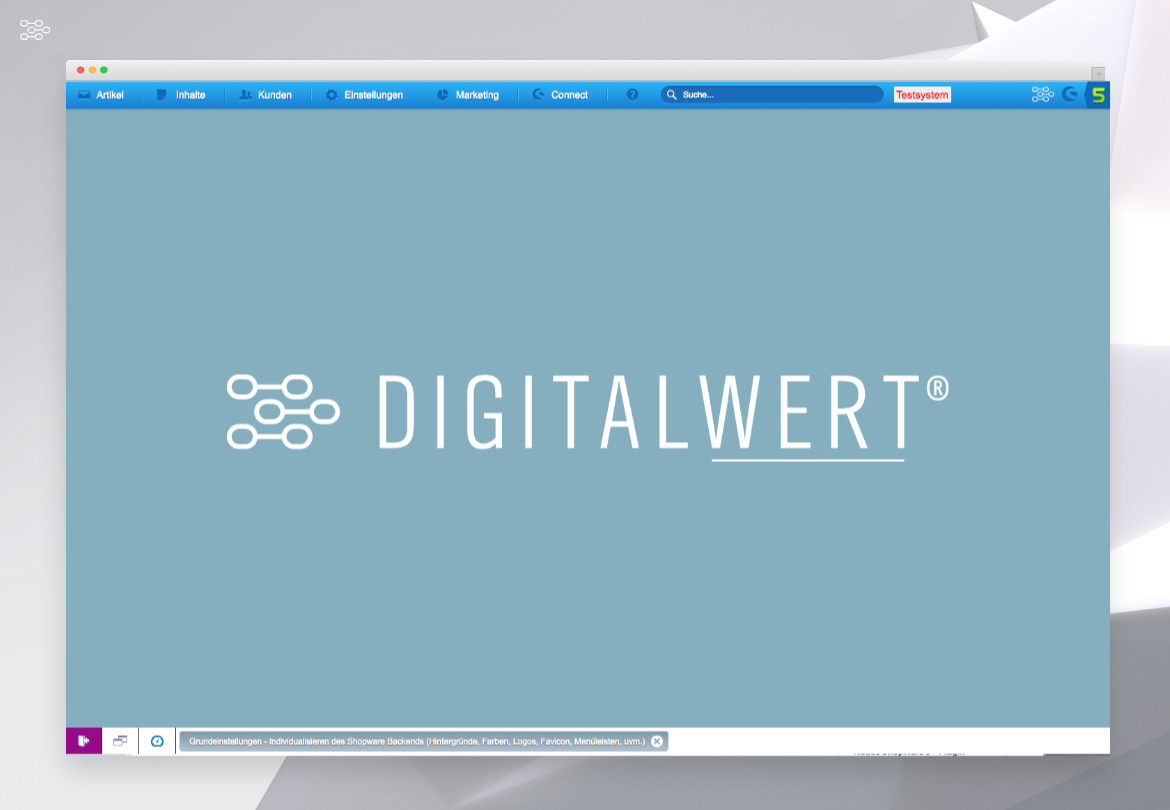 digi1Customizingshopwarebackend