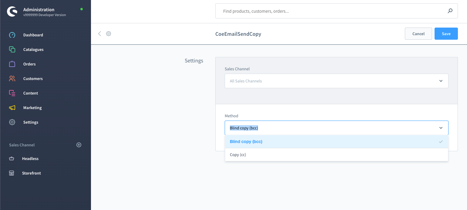 CoeEmailSendCopy