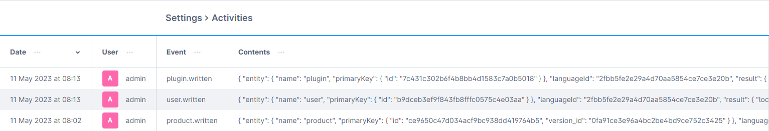 SpnoActivityLog