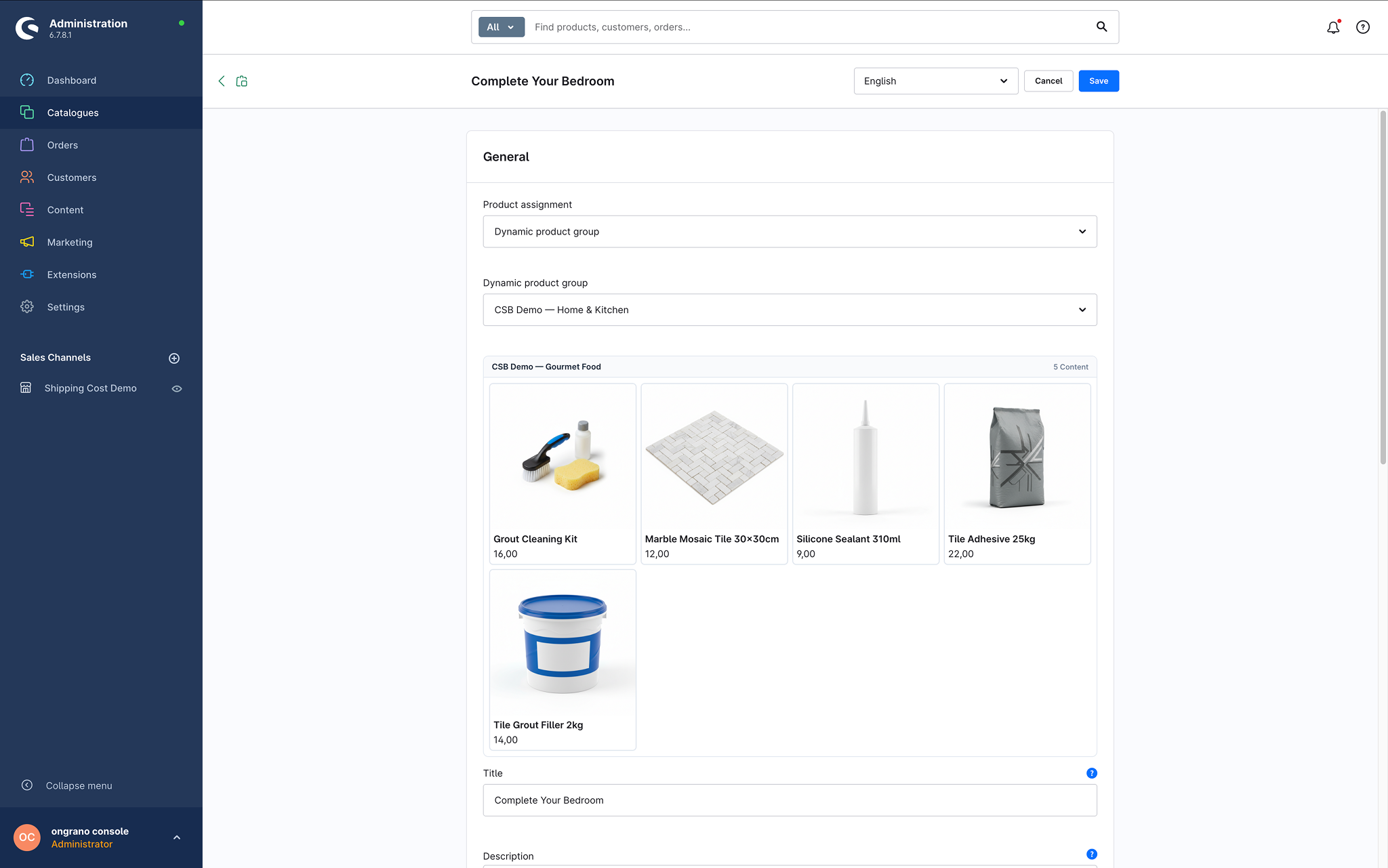 OngranoCrossSellingBuilder
