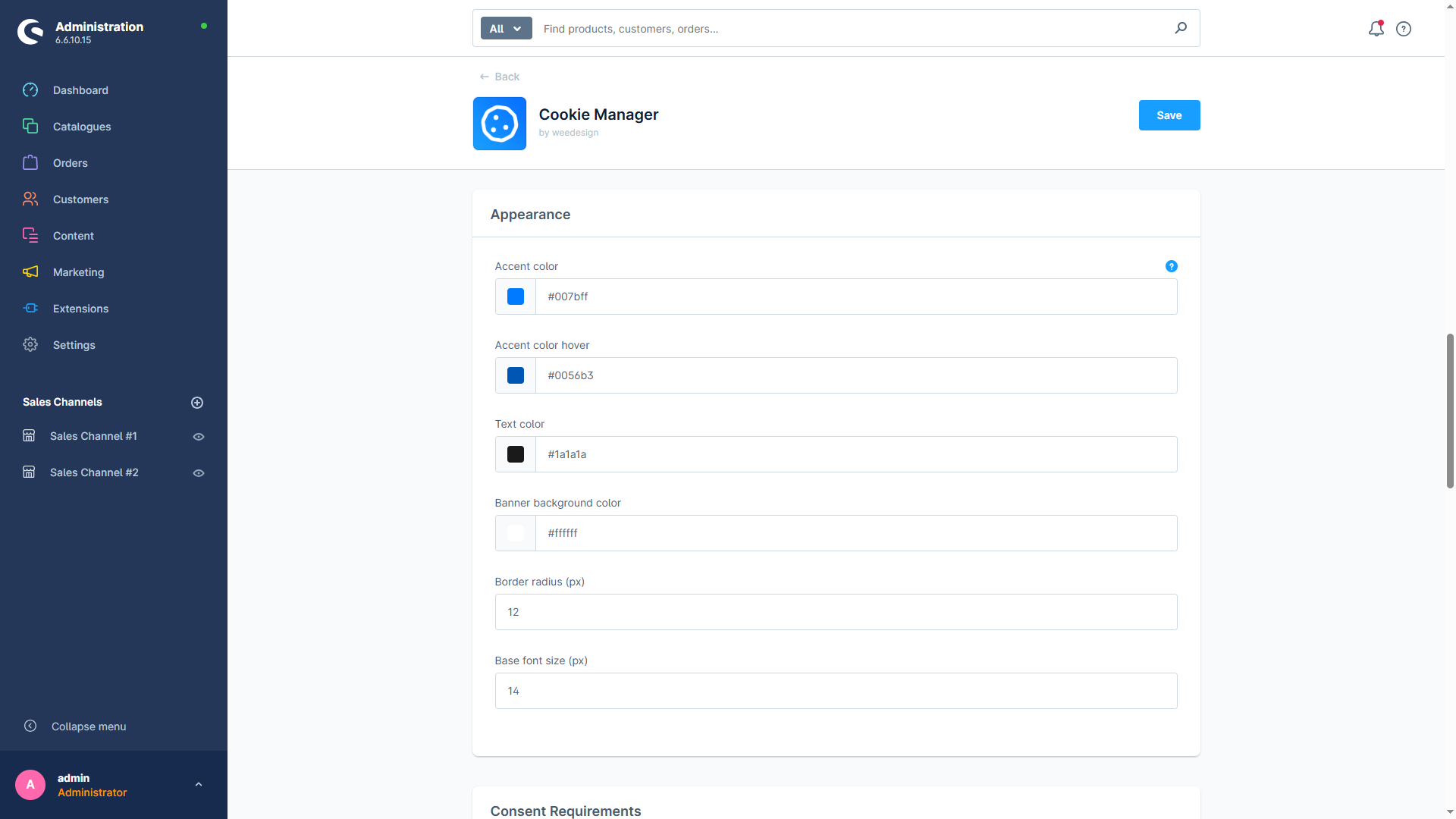 WeedesignCookieManager