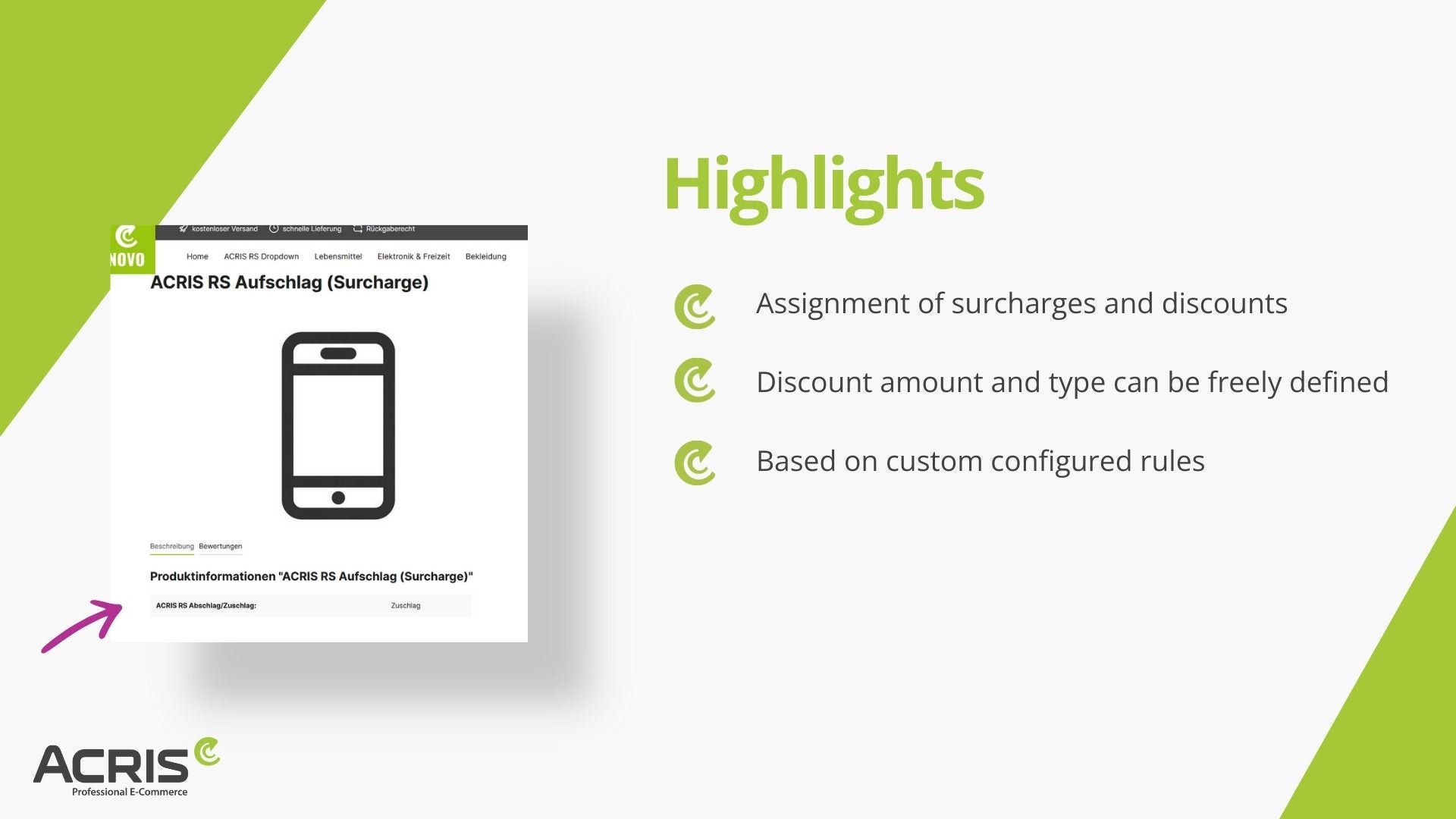 AcrisRuleSurchargeDiscountCS