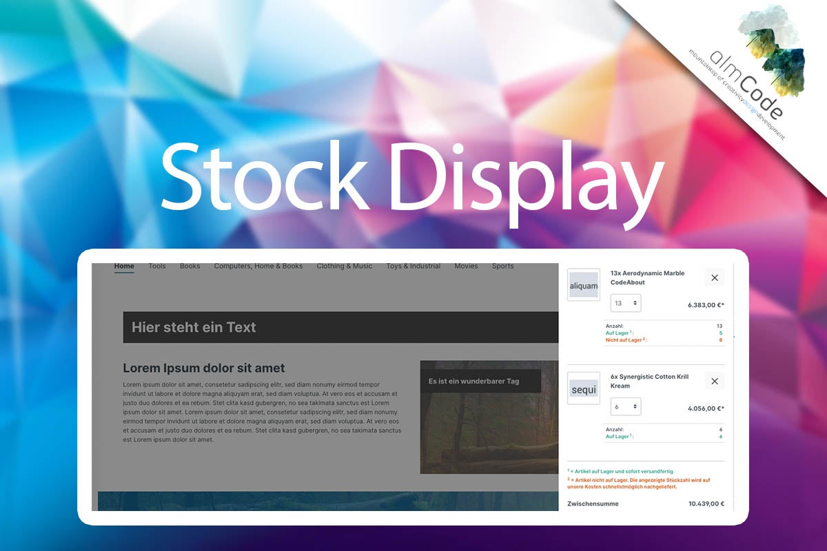 Alm6StockDisplay