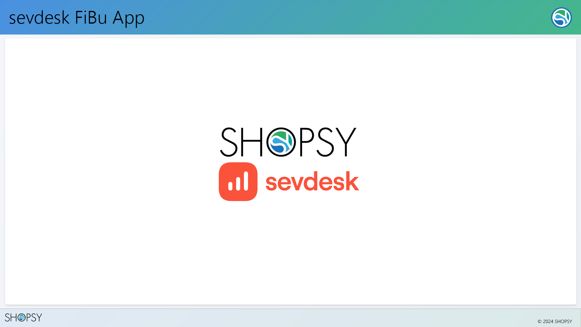 ShopsySevDeskApp