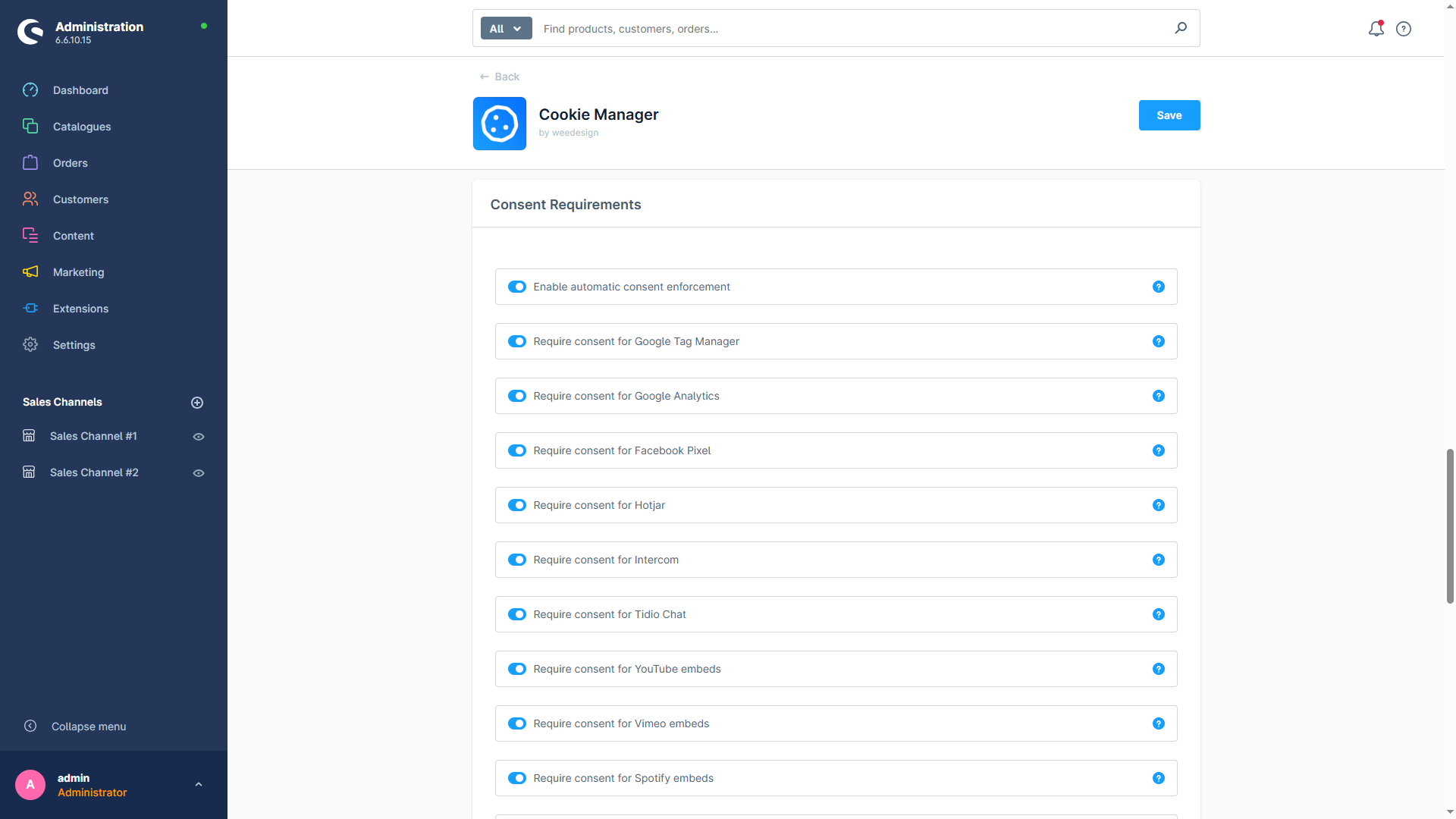 WeedesignCookieManager