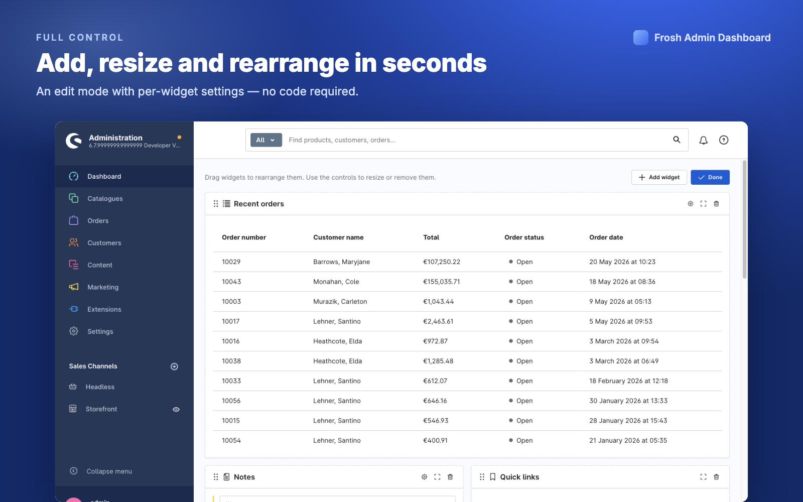 FroshAdminDashboard