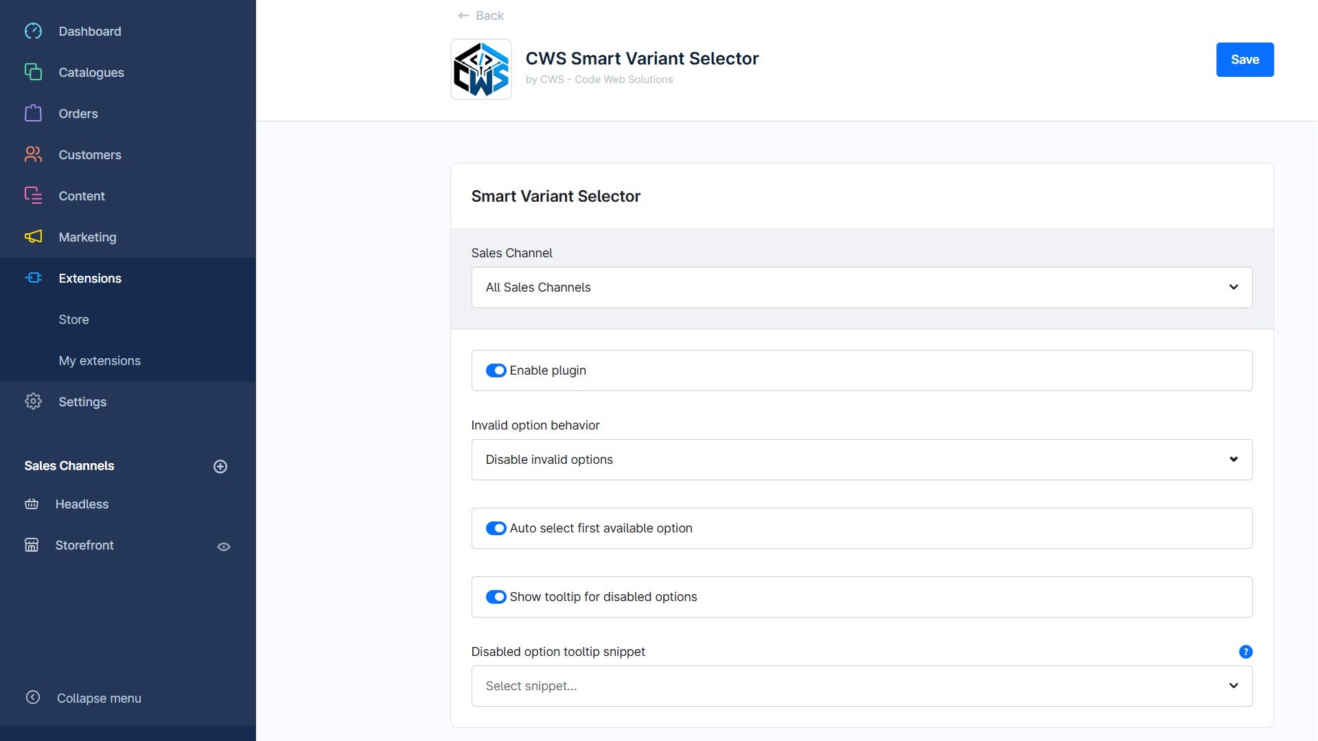 CwsSmartVariantSelector