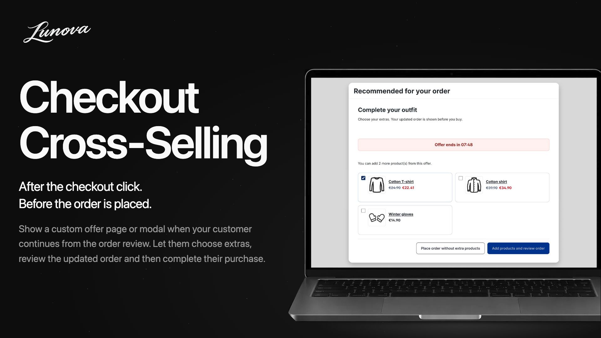 LunovaCheckoutCrossSelling