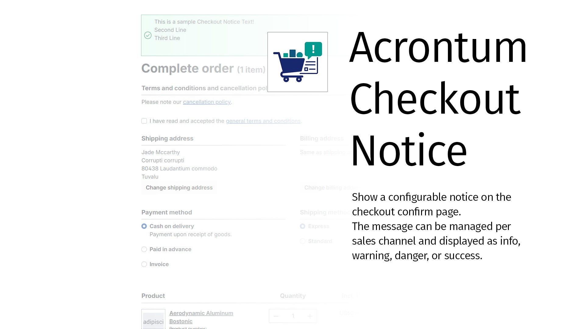AcrontumCheckoutNotice