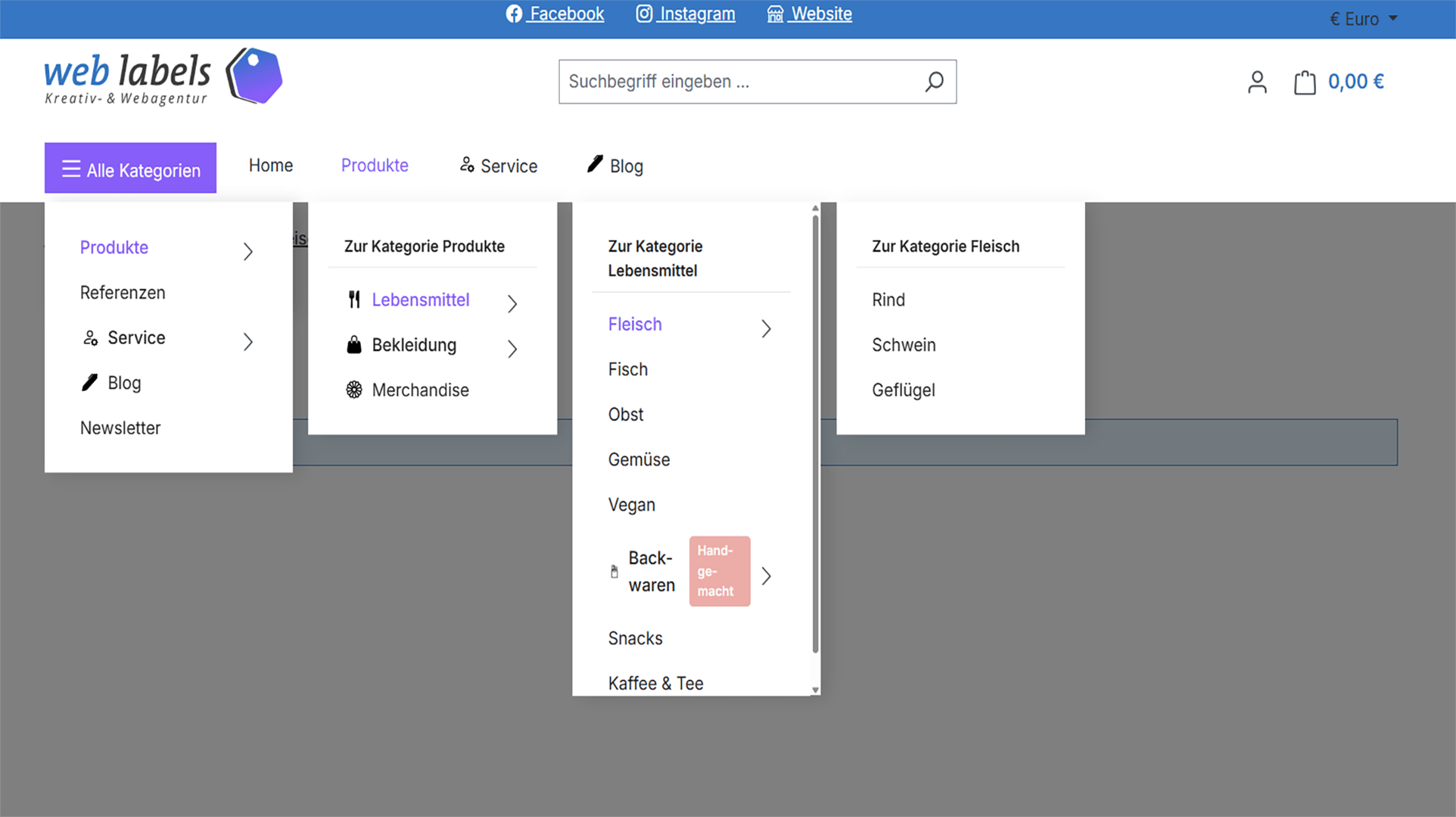 WebLa_FlyoutNavigation