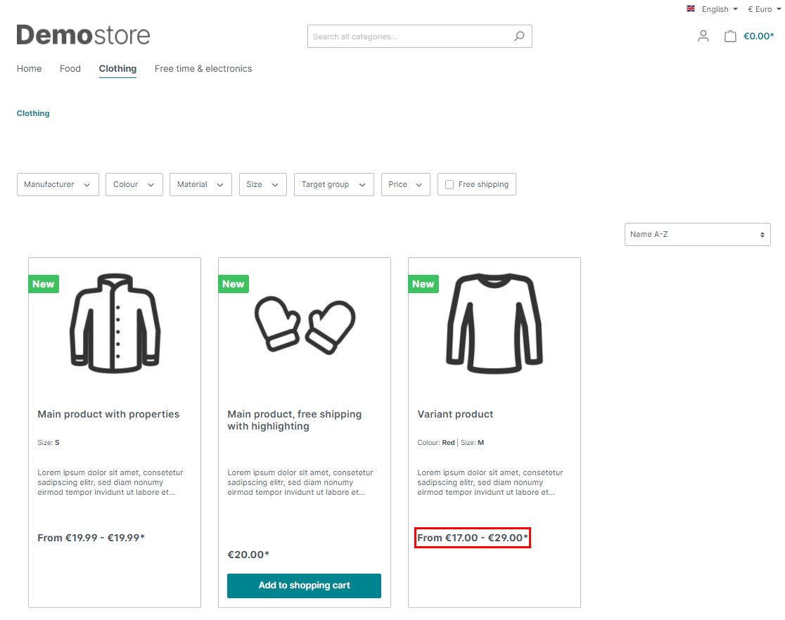 BrandCrockVariantProductPriceRange