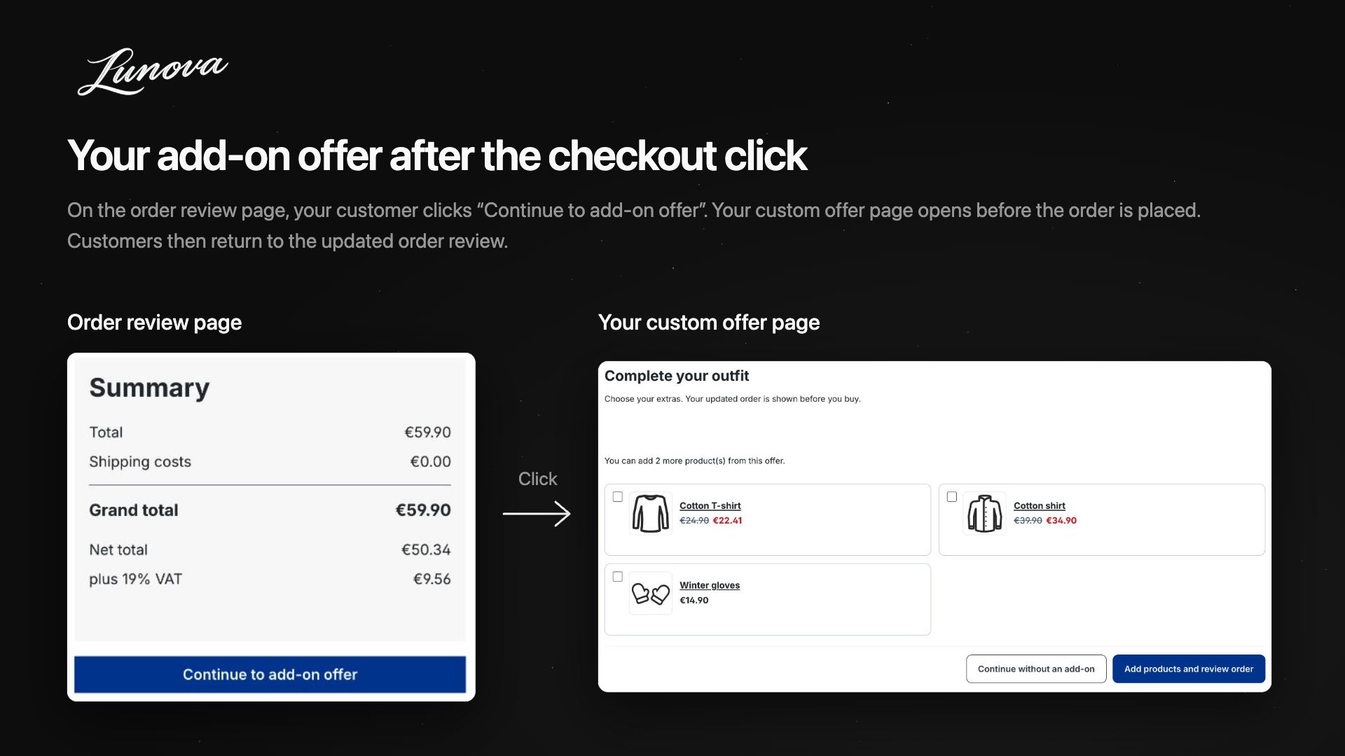 LunovaCheckoutCrossSelling