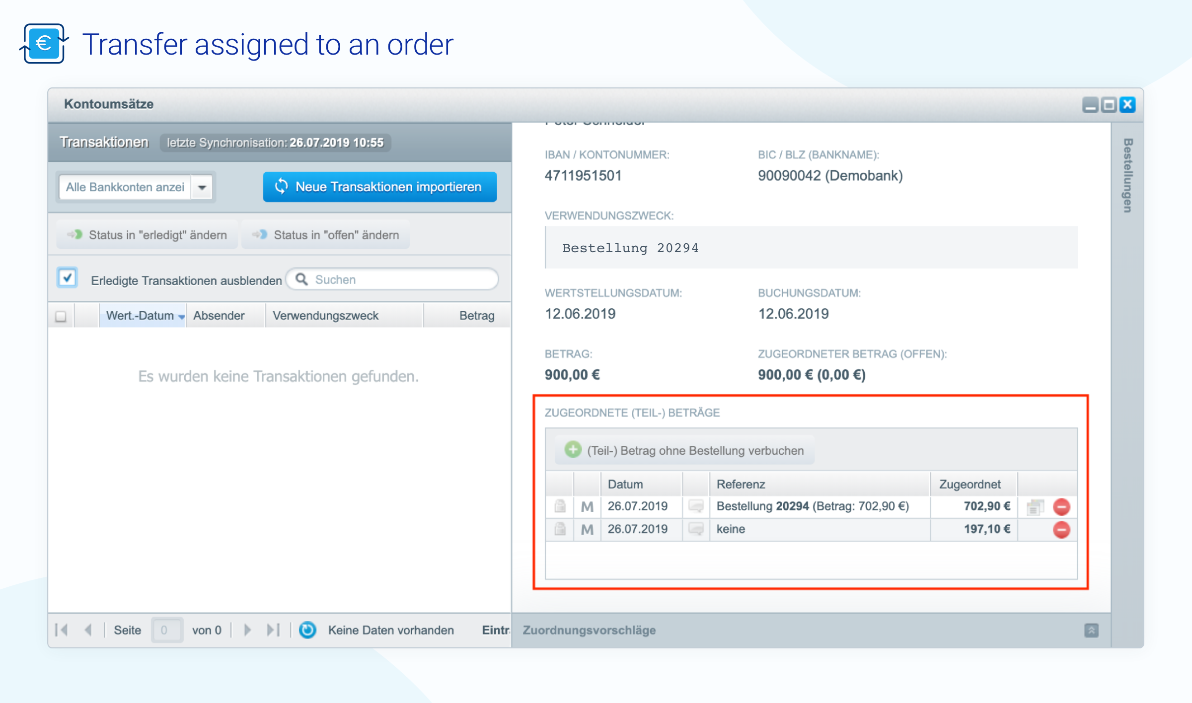 ViisonBankTransferMatching