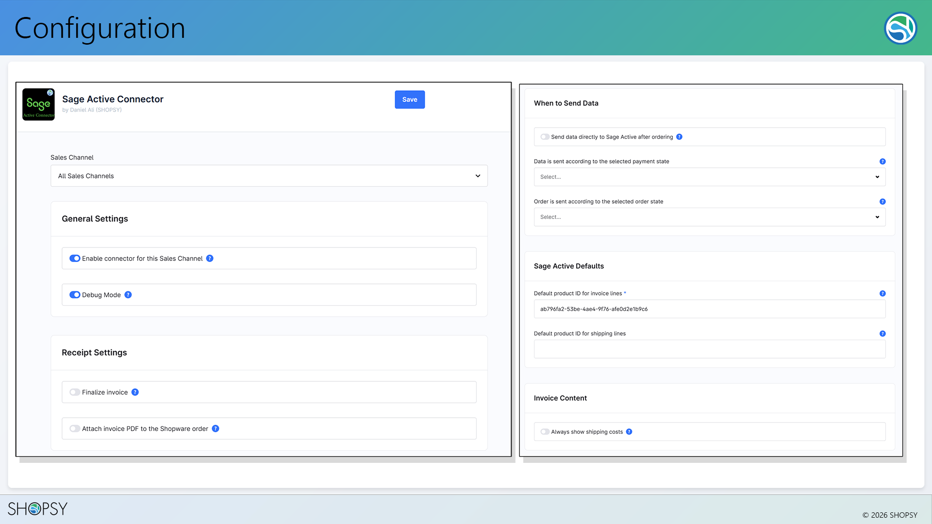 ShopsySageActiveConnector