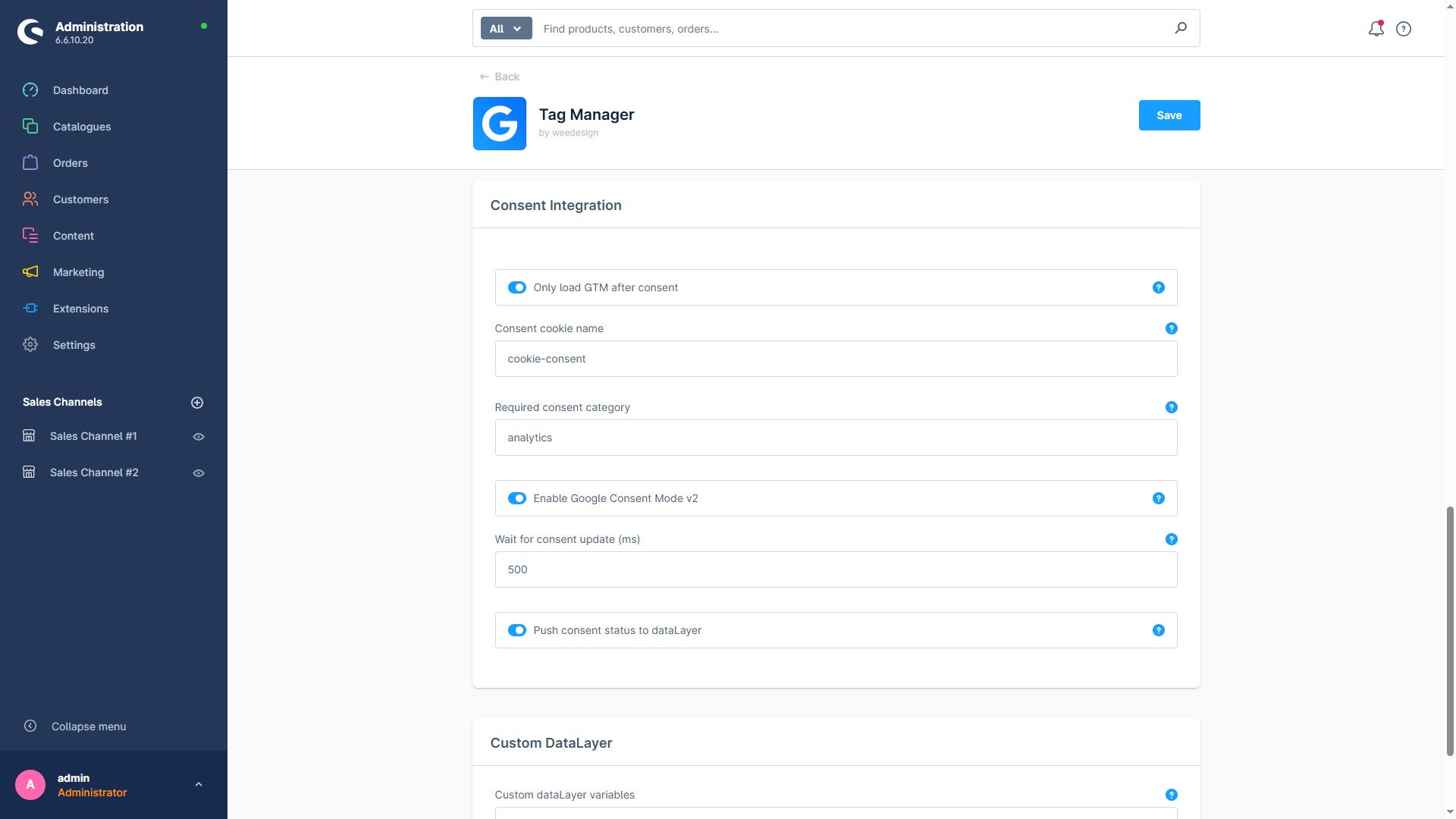 WeedesignTagManager
