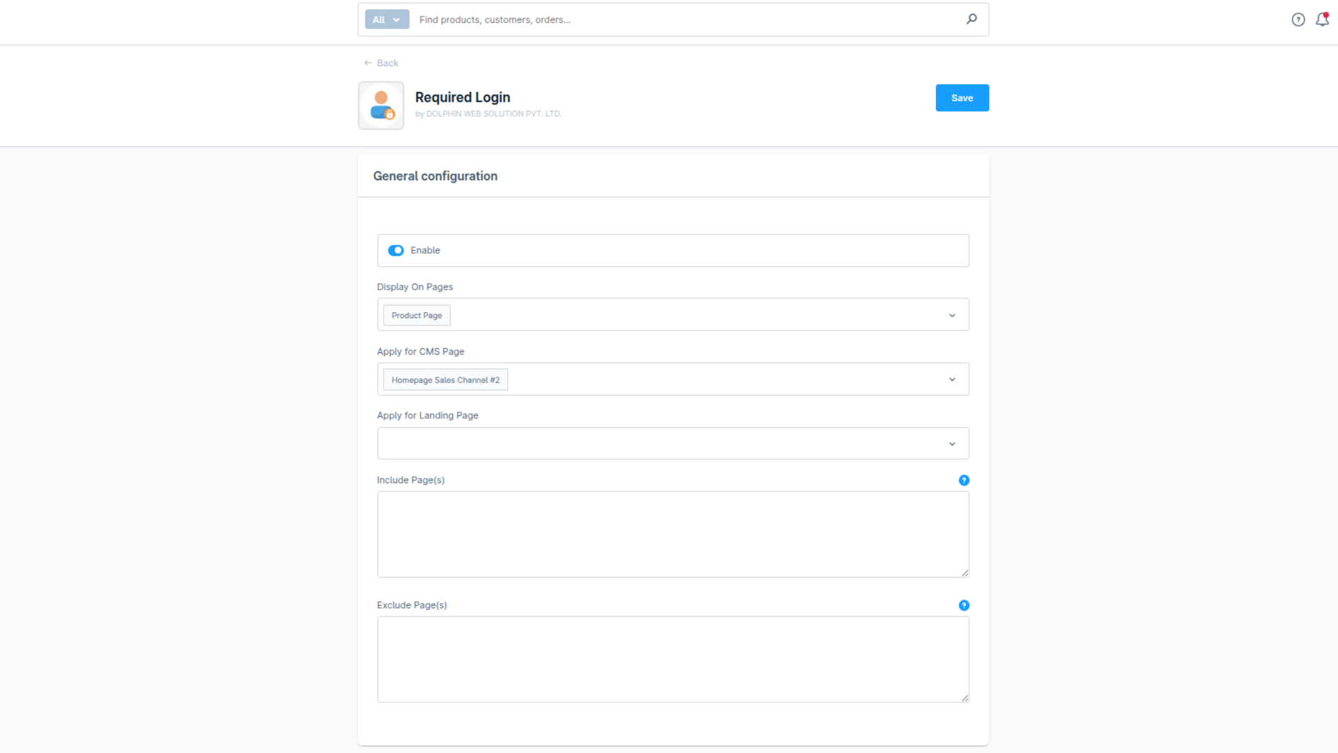 DolphinRequiredLogin