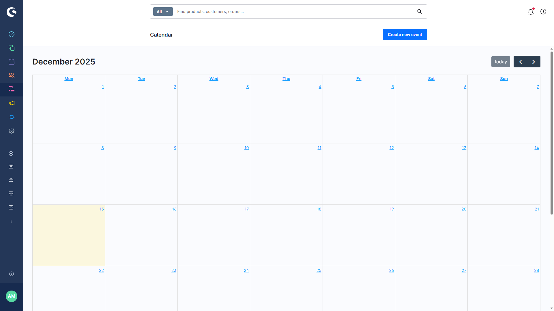 SisiShoppingExperienceCalendar