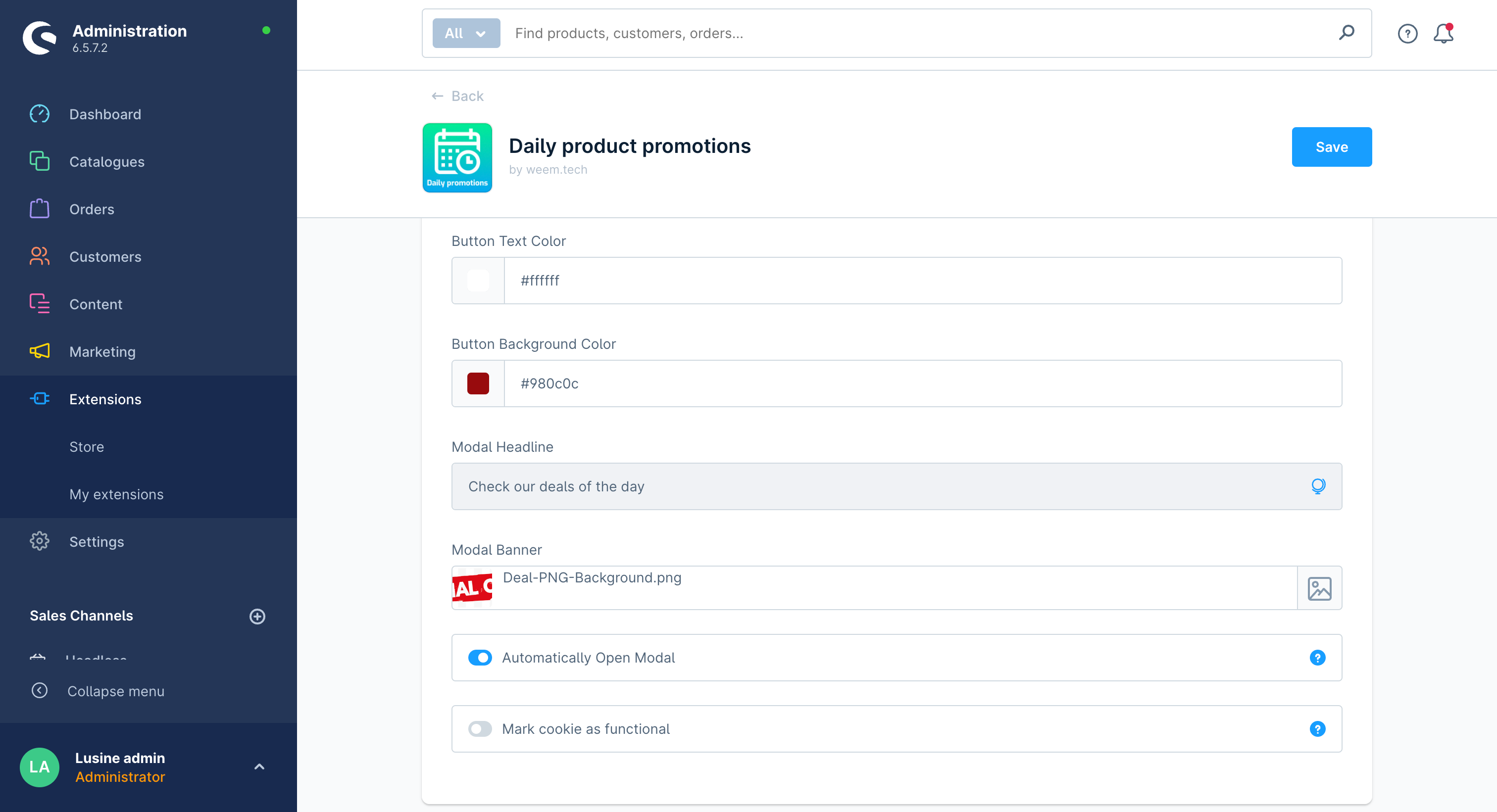 WeemDailyProductsSuggestion