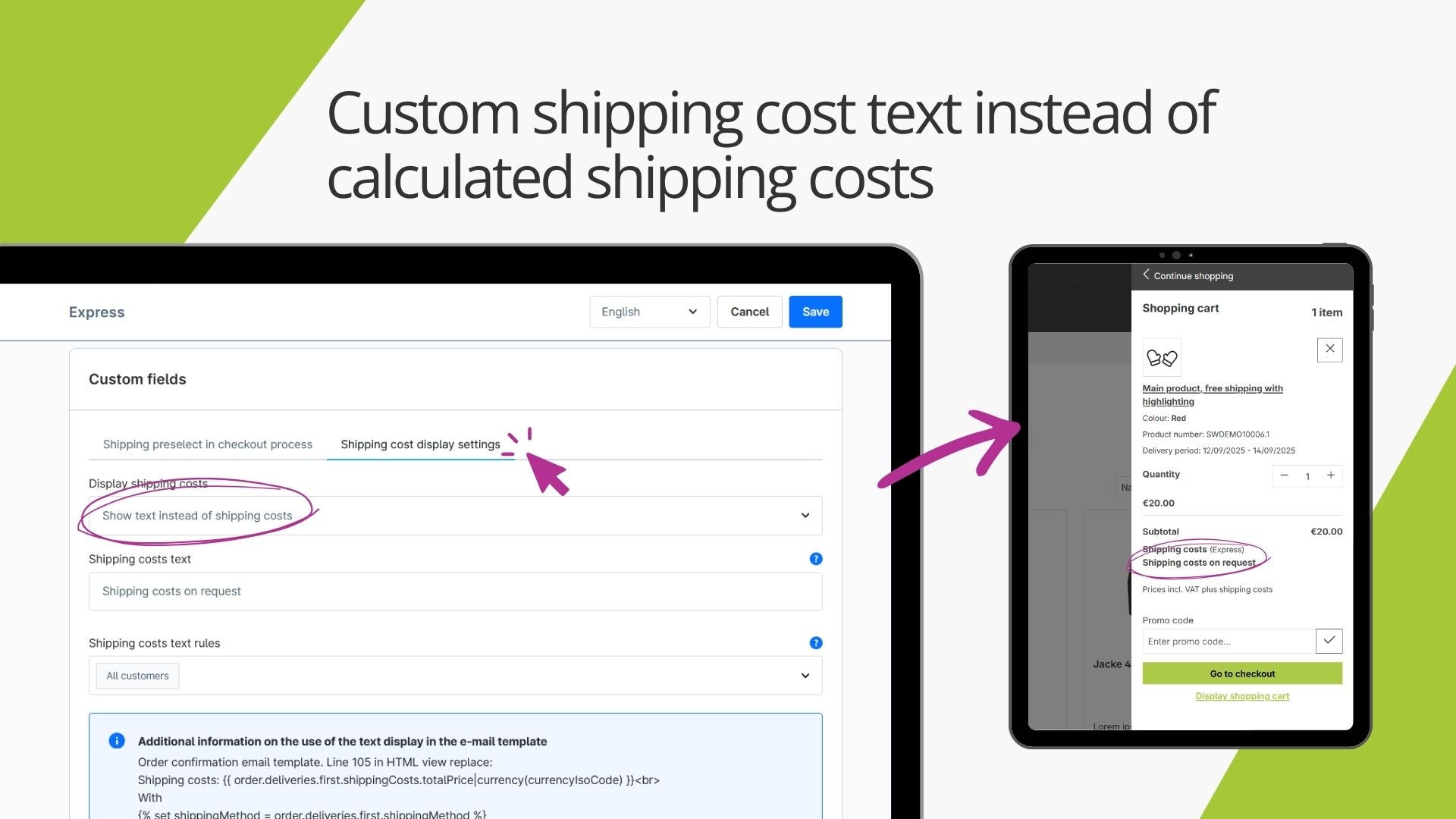 AcrisShippingMethodTextCS