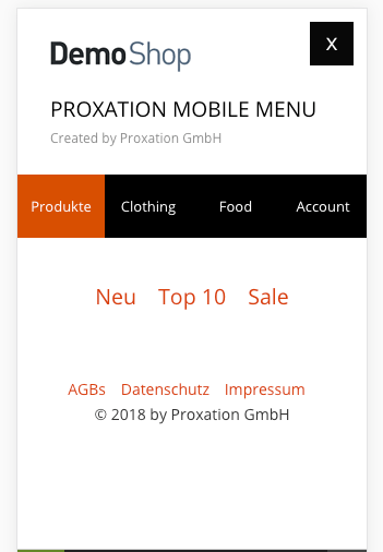 ProxaMobileMenuPremium