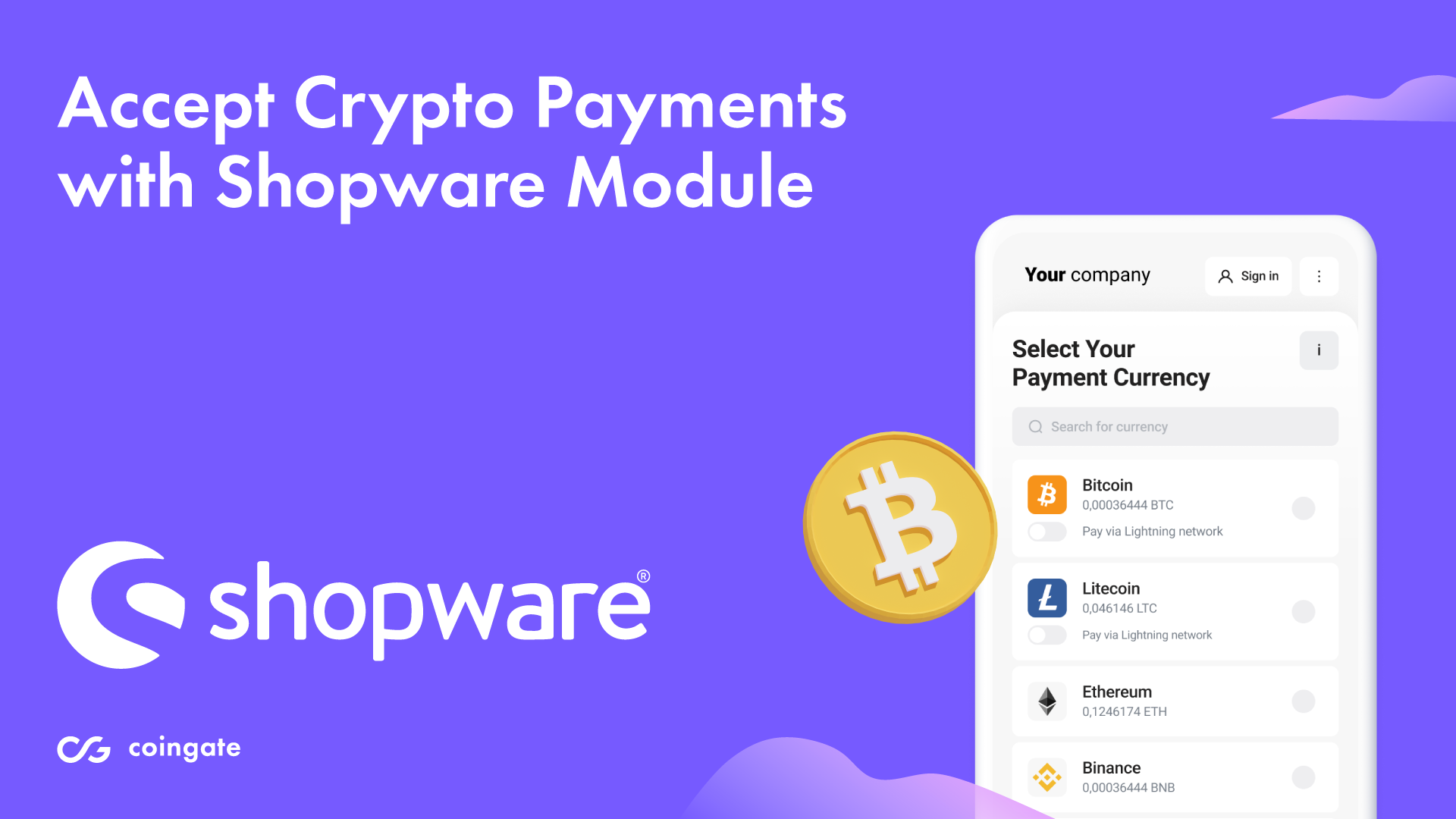 CoinGatePaymentShopware6