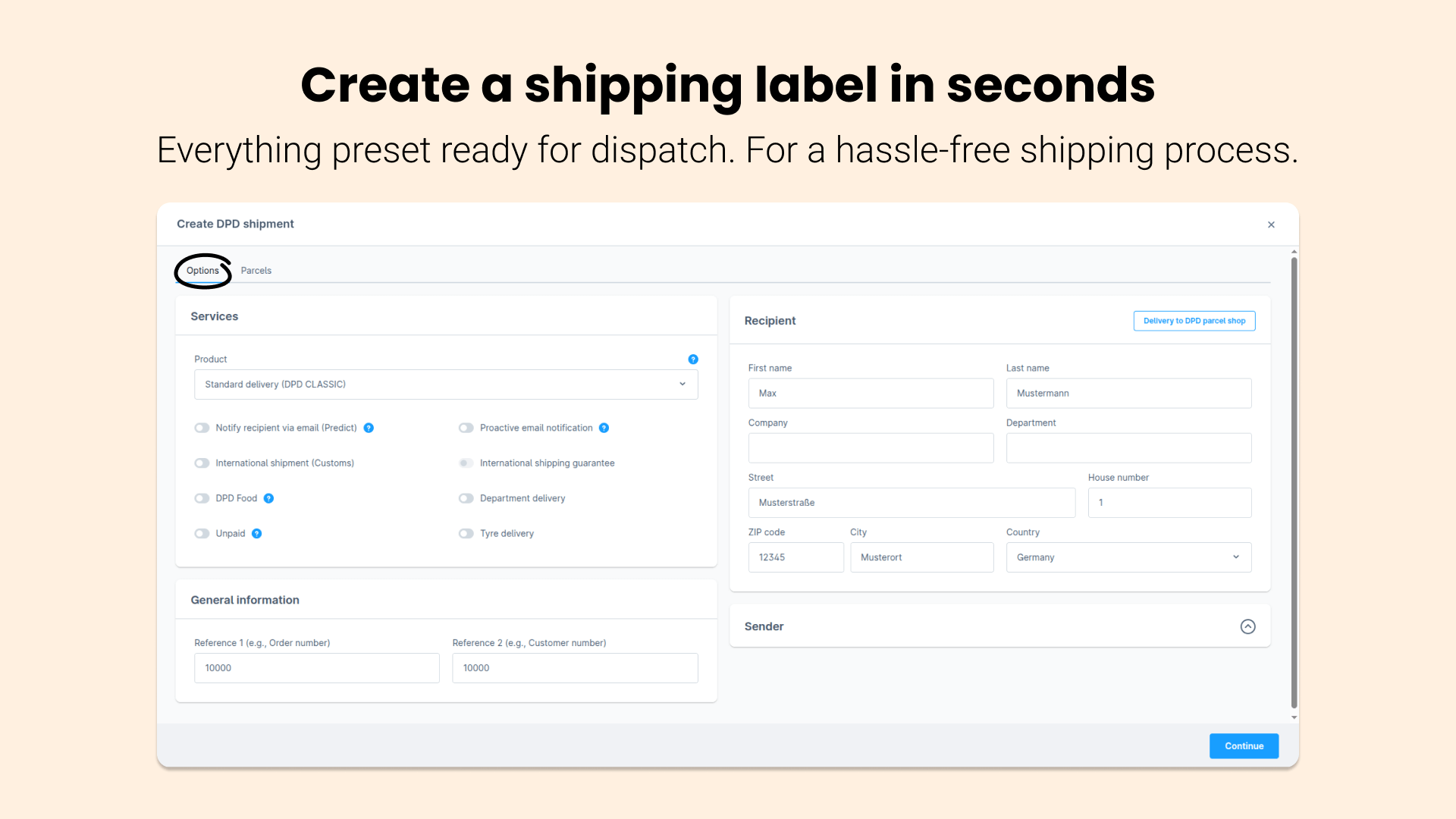 ApplifactionDpdShipping