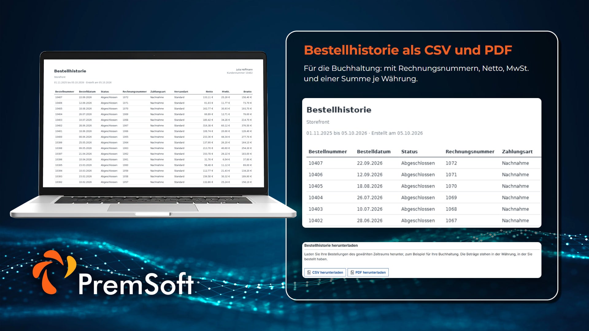 PremsCustomerAccountDashboard