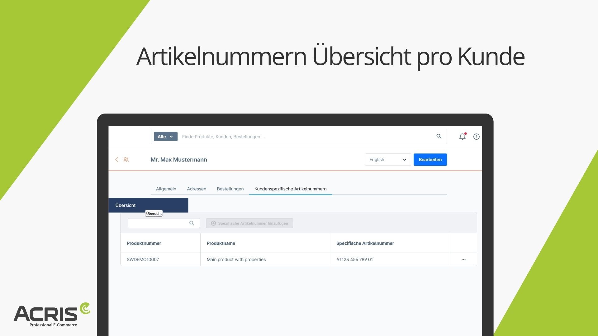 AcrisCustomerProductNumberCS