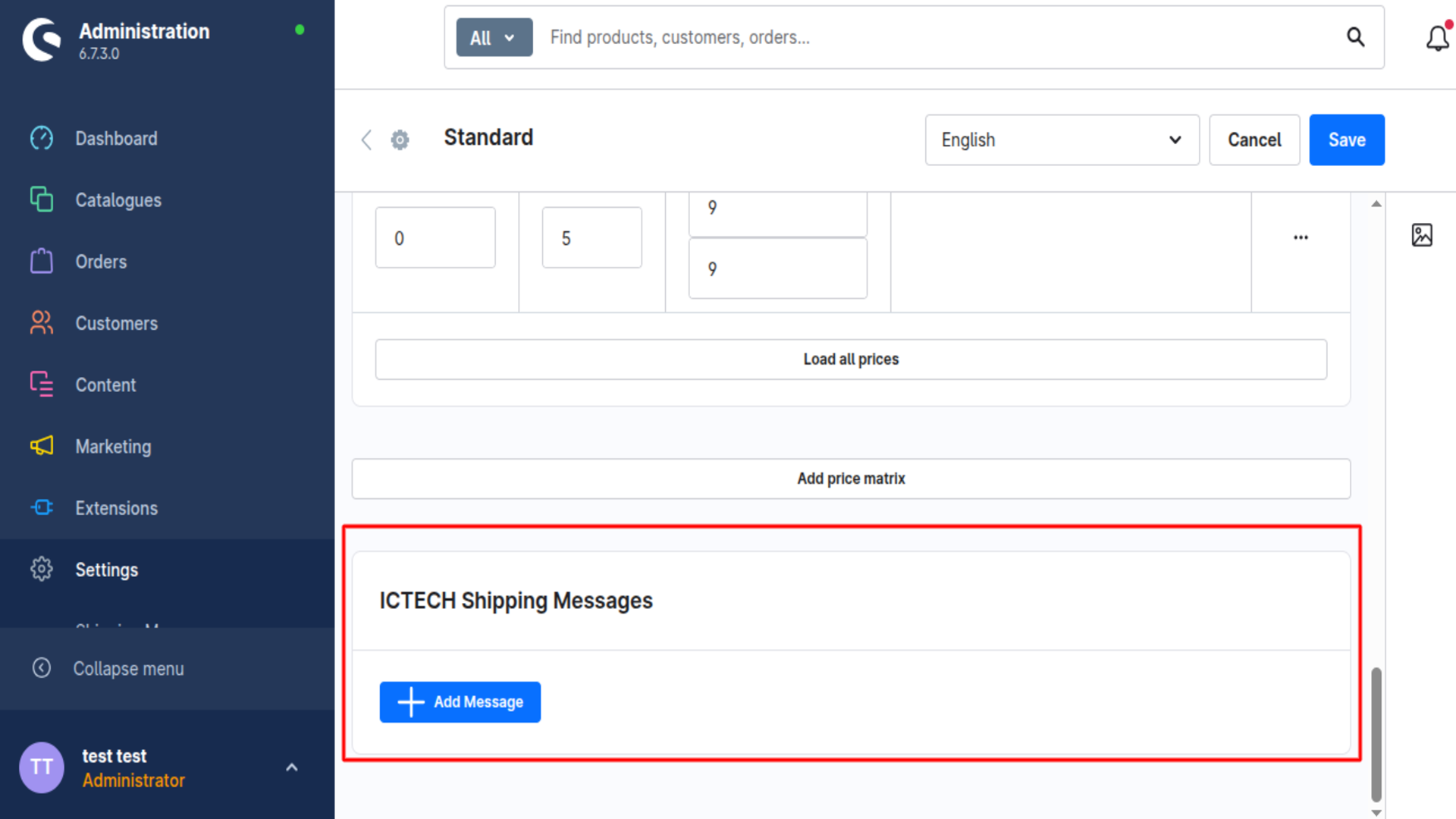 ICTECHShippingMethodTextCS