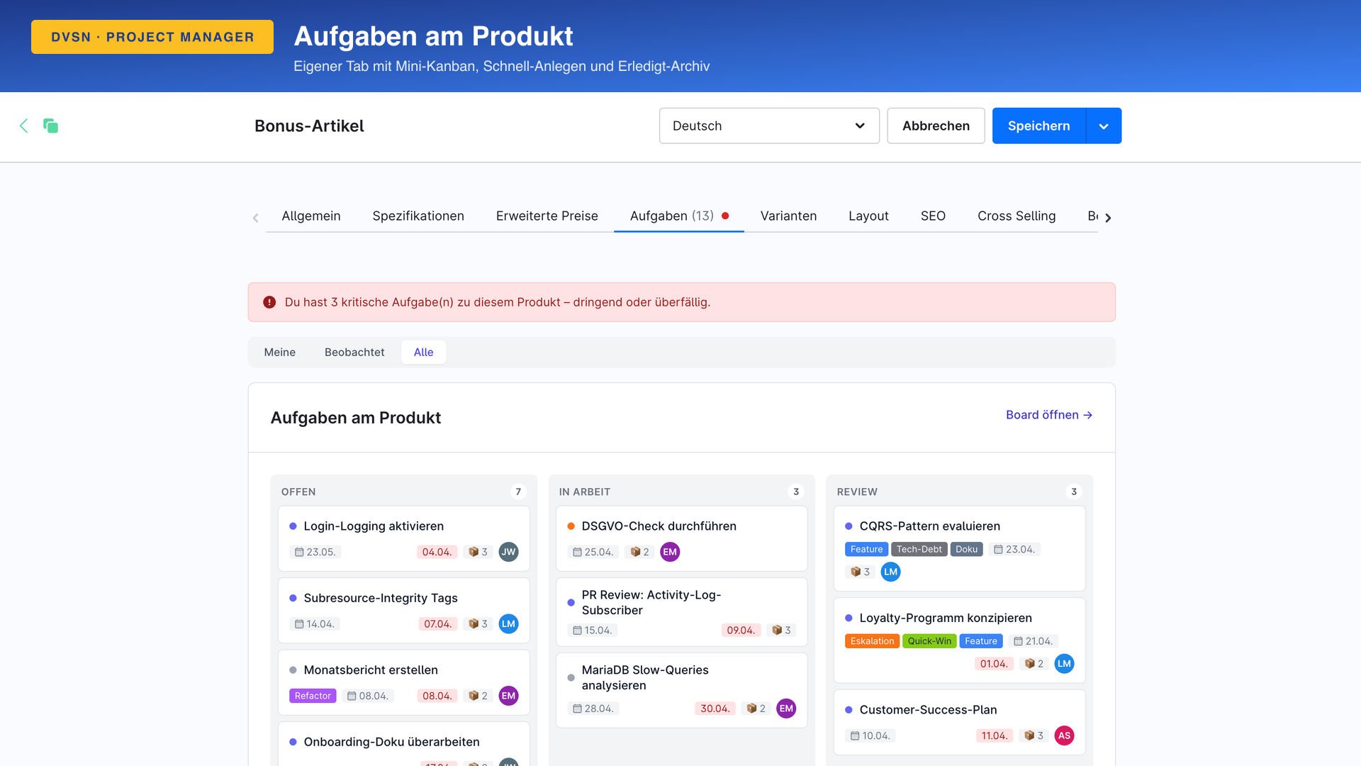 DvsnProjectManager
