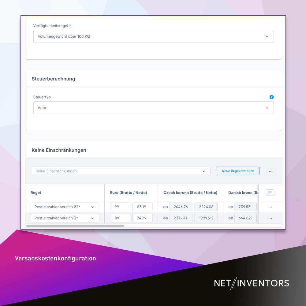 NetiNextShippingCosts