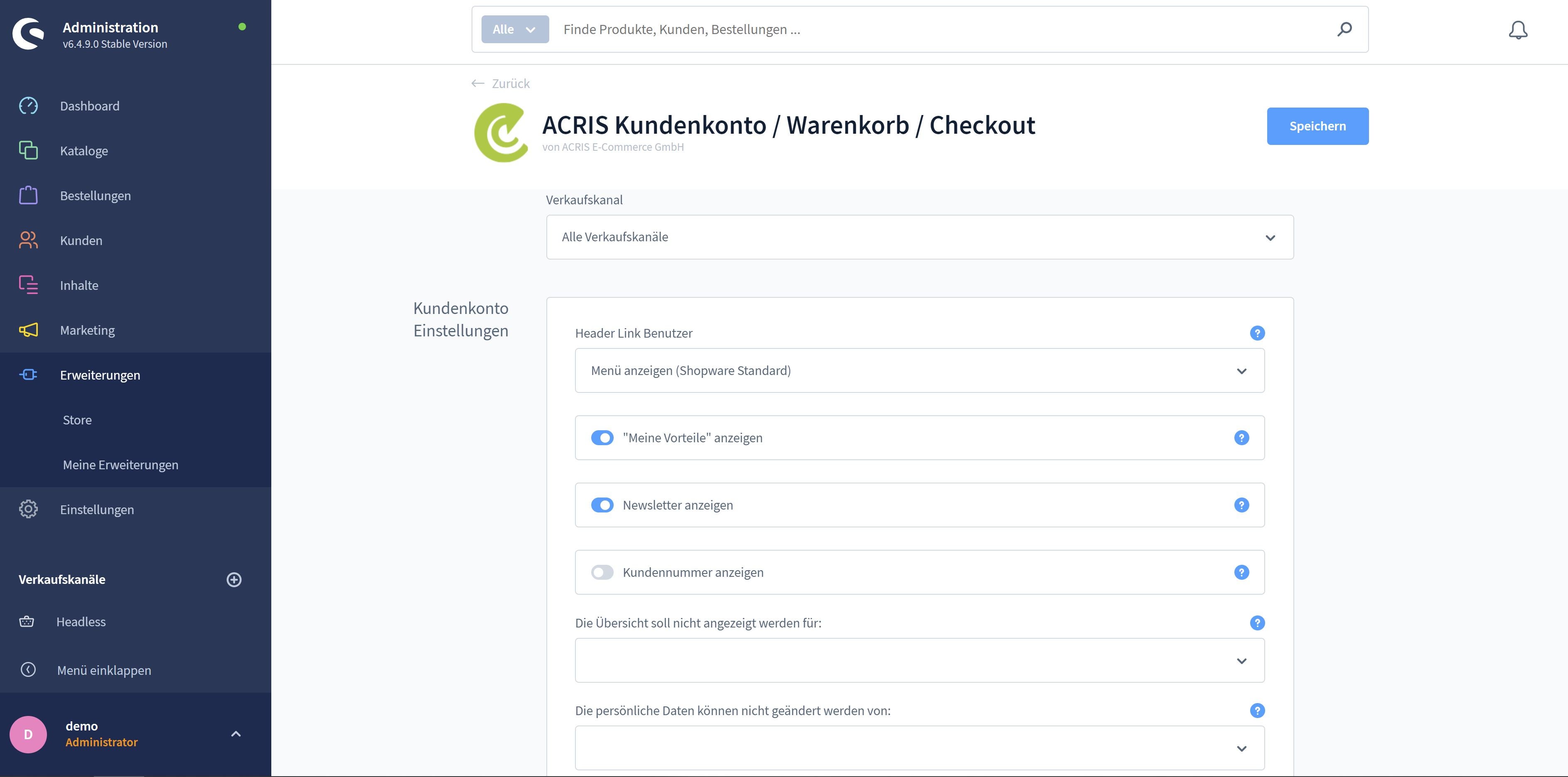 AcrisAccountCartCheckoutCS